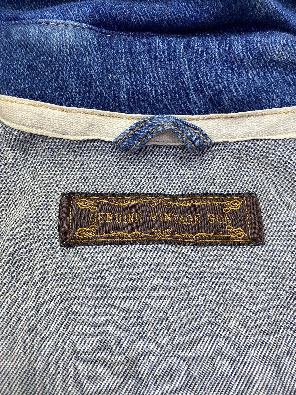 GOA Genuine Vintage G.O.A Denim Hooded Sleeveless Vest Zip Up Size US M / EU 48-50 / 2 - 7 Thumbnail