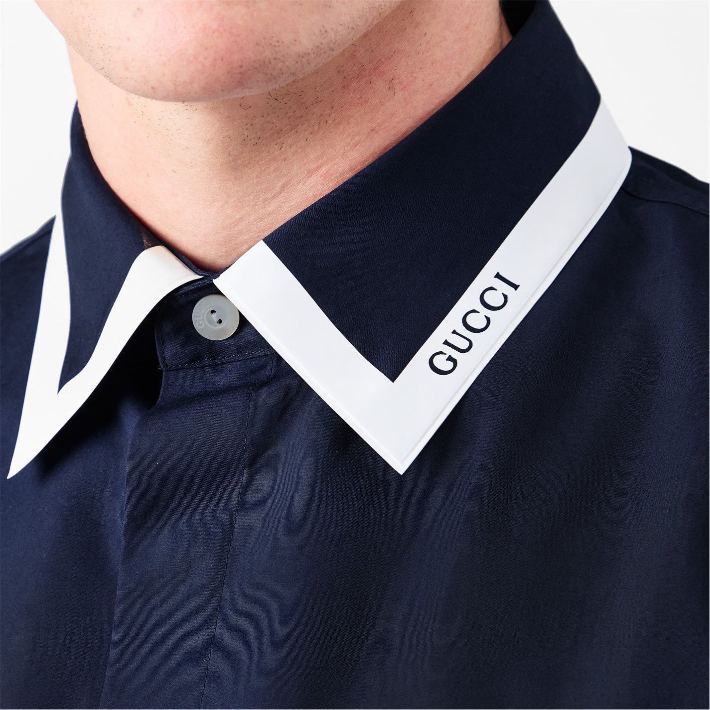 Gucci o1g2r1mq0426 Bowling Shirt in Blue Size US L / EU 52-54 / 3 - 4 Thumbnail