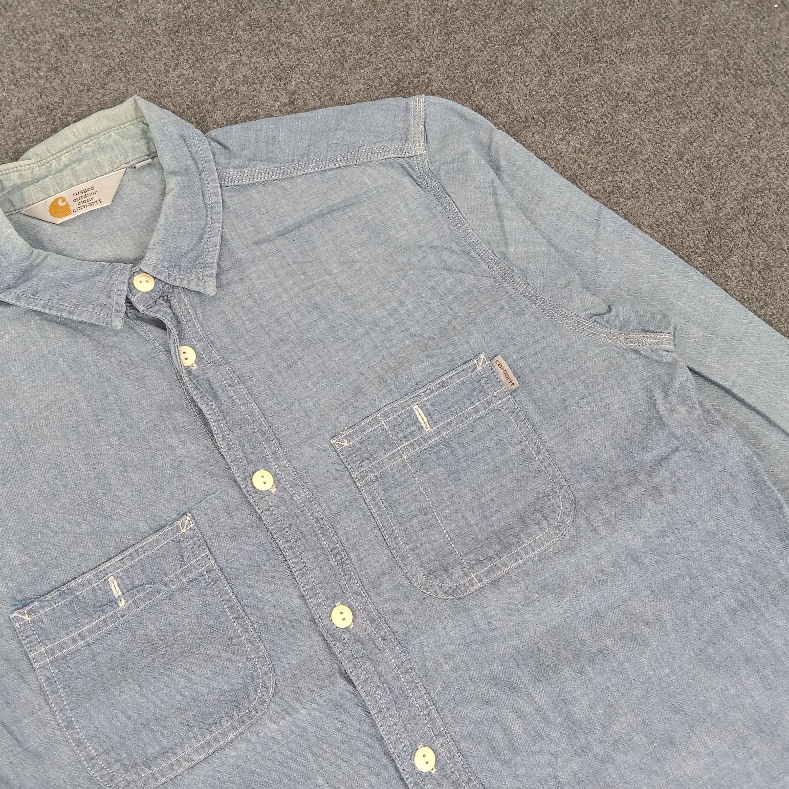 Carhartt × Vintage Carhartt American Style Shirt Button Up Size US M / EU 48-50 / 2 - 2 Thumbnail