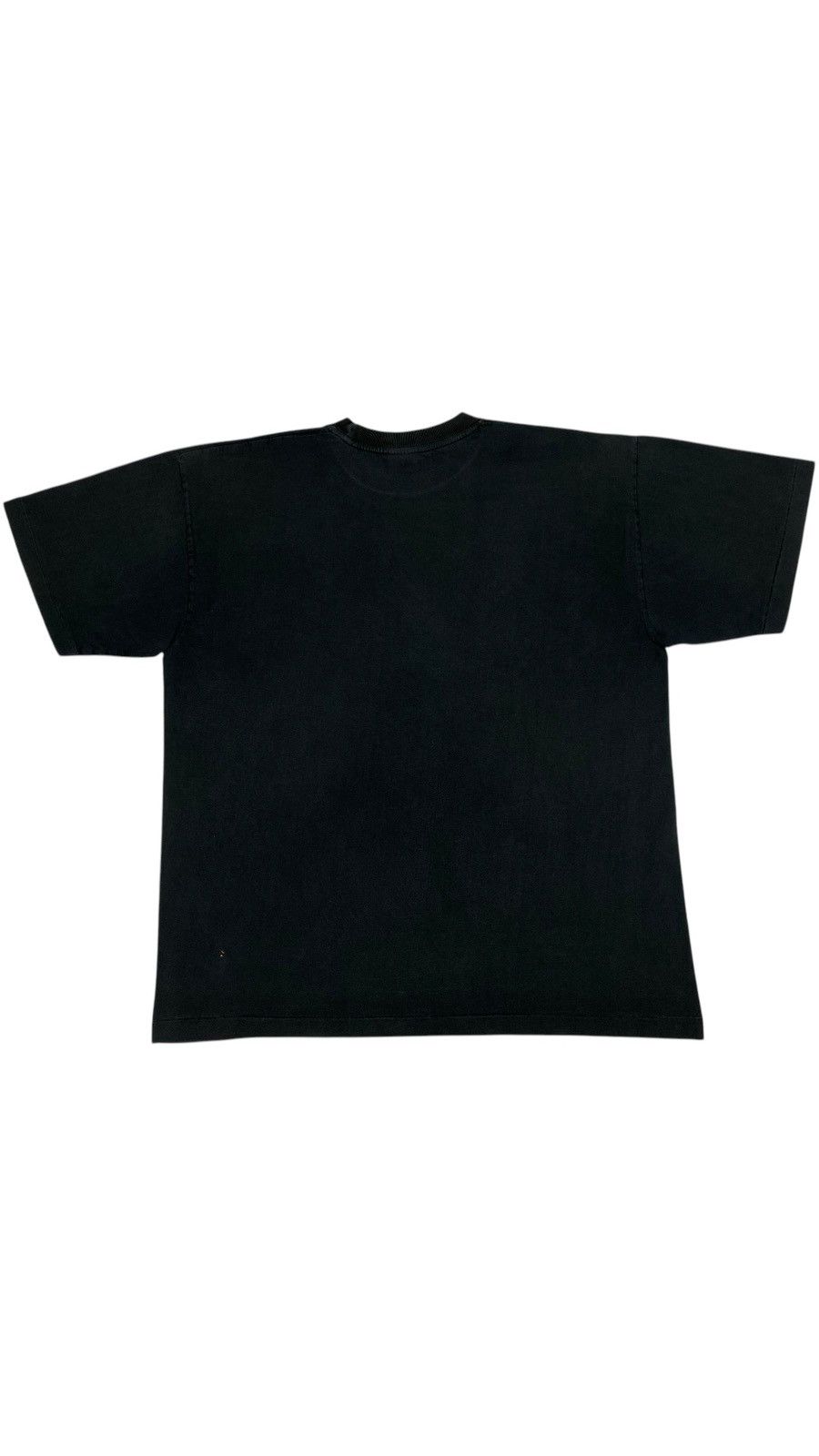 Vintage 90s Single Stitch USA Joker Black Faded Heavy Blank T-shirt Size US XL / EU 56 / 4 - 2 Thumbnail