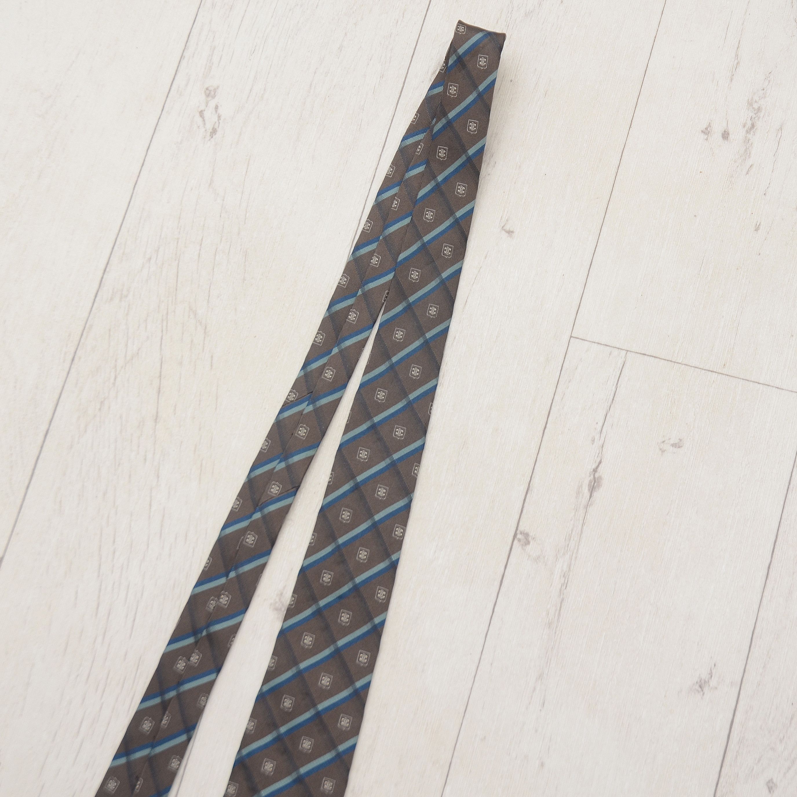 Celine × Vintage ❗️RARE Celine Paris Luxury 100% Silk Tie Vintage Monogram Size ONE SIZE - 6 Thumbnail