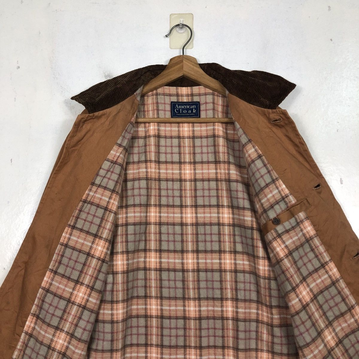 Japanese Brand 📌Vintage Chore Jacket American Cloak Blanket Tartan Check Size US L / EU 52-54 / 3 - 17 Thumbnail