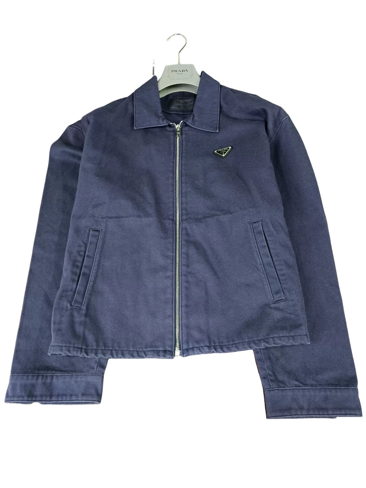 Prada Prada Navy Denim Jacket XL Size US XL / EU 56 / 4 - 1 Thumbnail