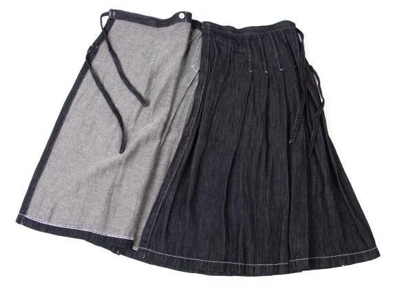 Comme des Garcons Comme des Garcons size M Retro denim strap overskirt Size 23" - 6 Thumbnail