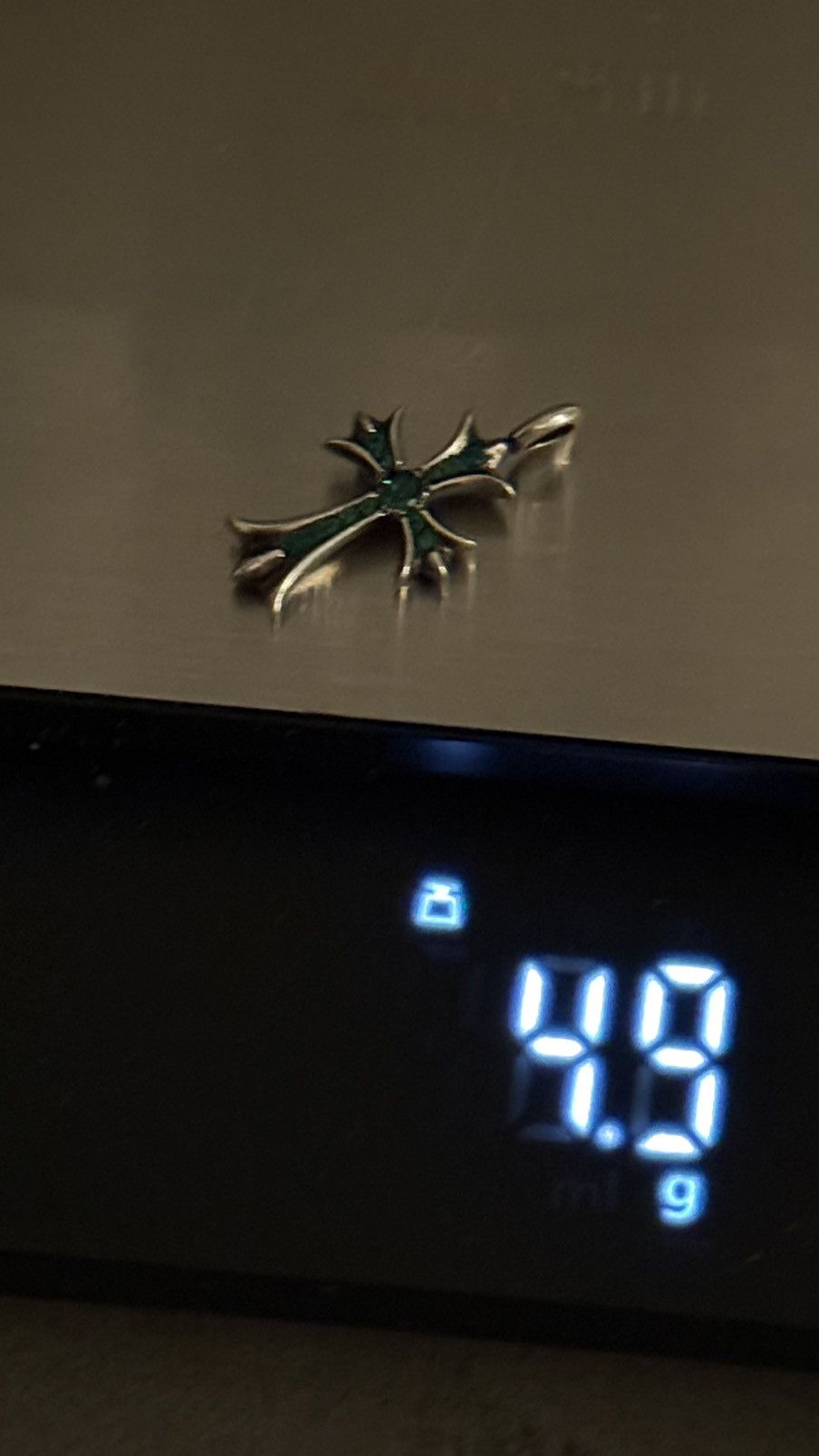 Chrome Hearts Chrome Hearts Emerald Tiny Cross Pendant Size ONE SIZE - 11 Thumbnail
