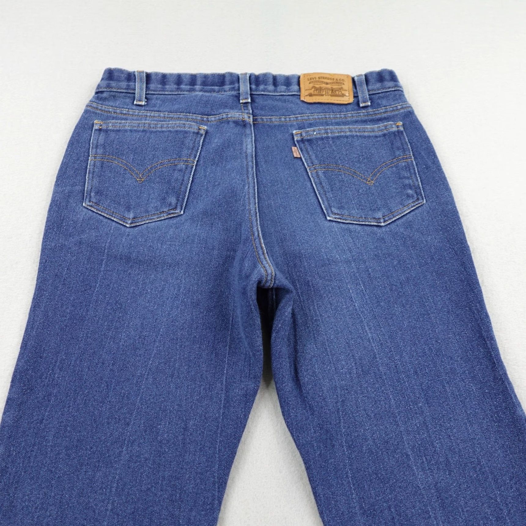 Levi's Vintage Levis Jeans Mens 36x30 Blue Denim 547 Brown Tab Faded Straight Leg Y2K Leather? Size US 36 / EU 52 - 6 Thumbnail