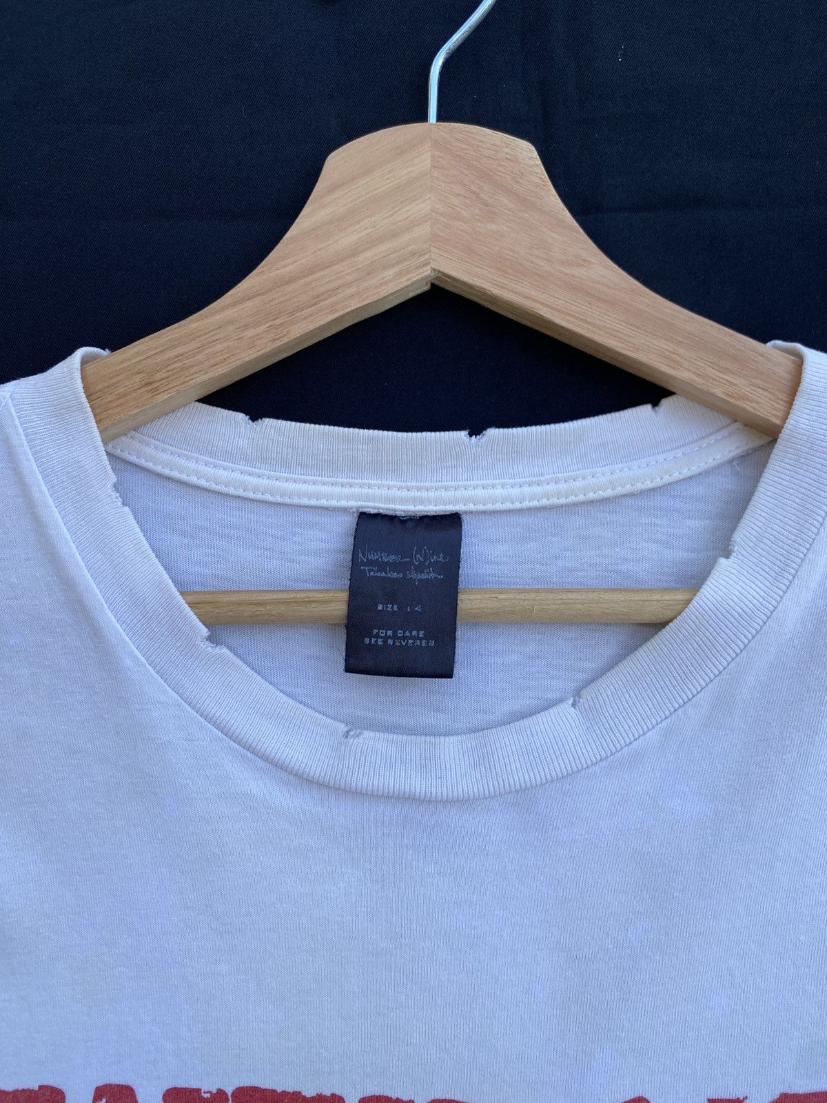 Japanese Brand Rare "What The Hell" Inspired by Number (N)ine Tshirt Size US L / EU 52-54 / 3 - 9 Thumbnail