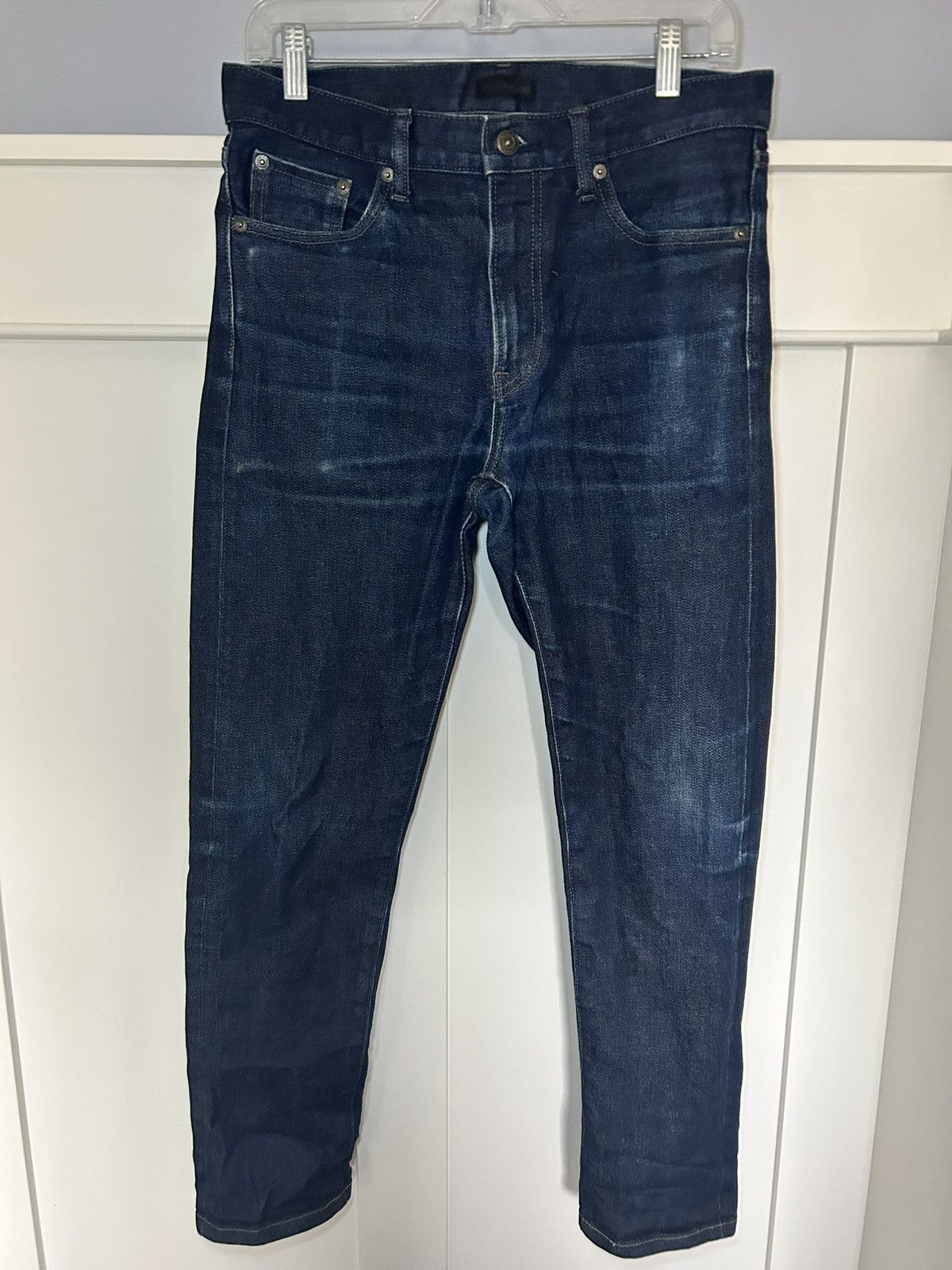 Uniqlo Uniqlo raw selvedge indigo denim jeans Size US 30 / EU 46 - 1 Thumbnail