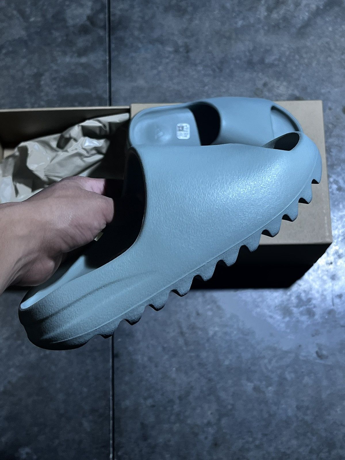 image of Add x Kanye West Yeezy Slides in Blue, Men's (Size 7)