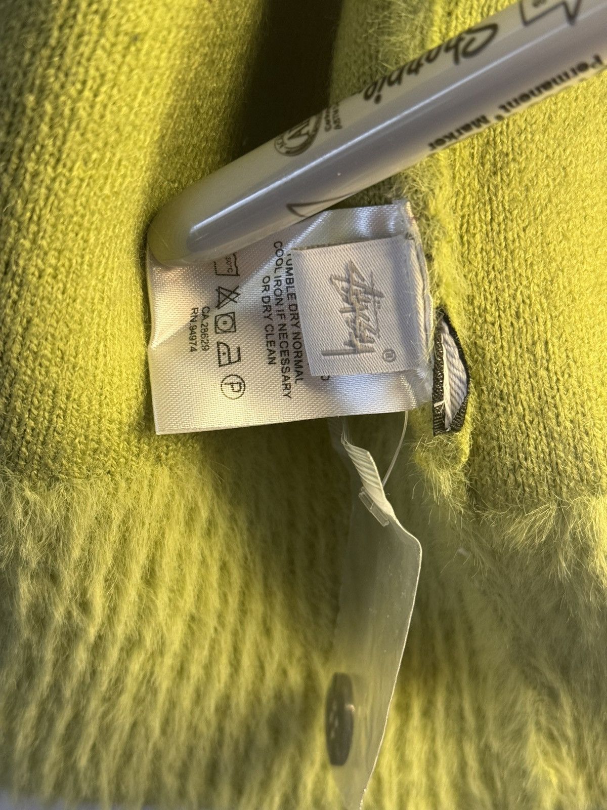 Stussy Stussy shaggy cardigan green Size US M / EU 48-50 / 2 - 5 Thumbnail