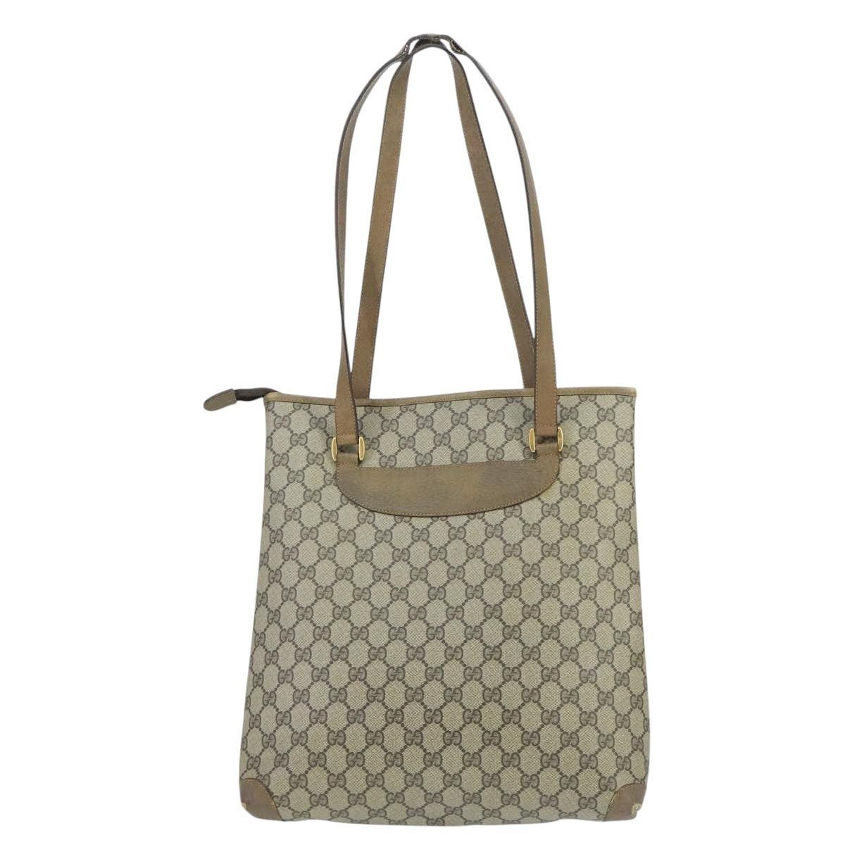Gucci GUCCI GG Supreme Tote Bag Pvc Leather Beige Gold 89 02 905 Size ONE SIZE - 3 Thumbnail