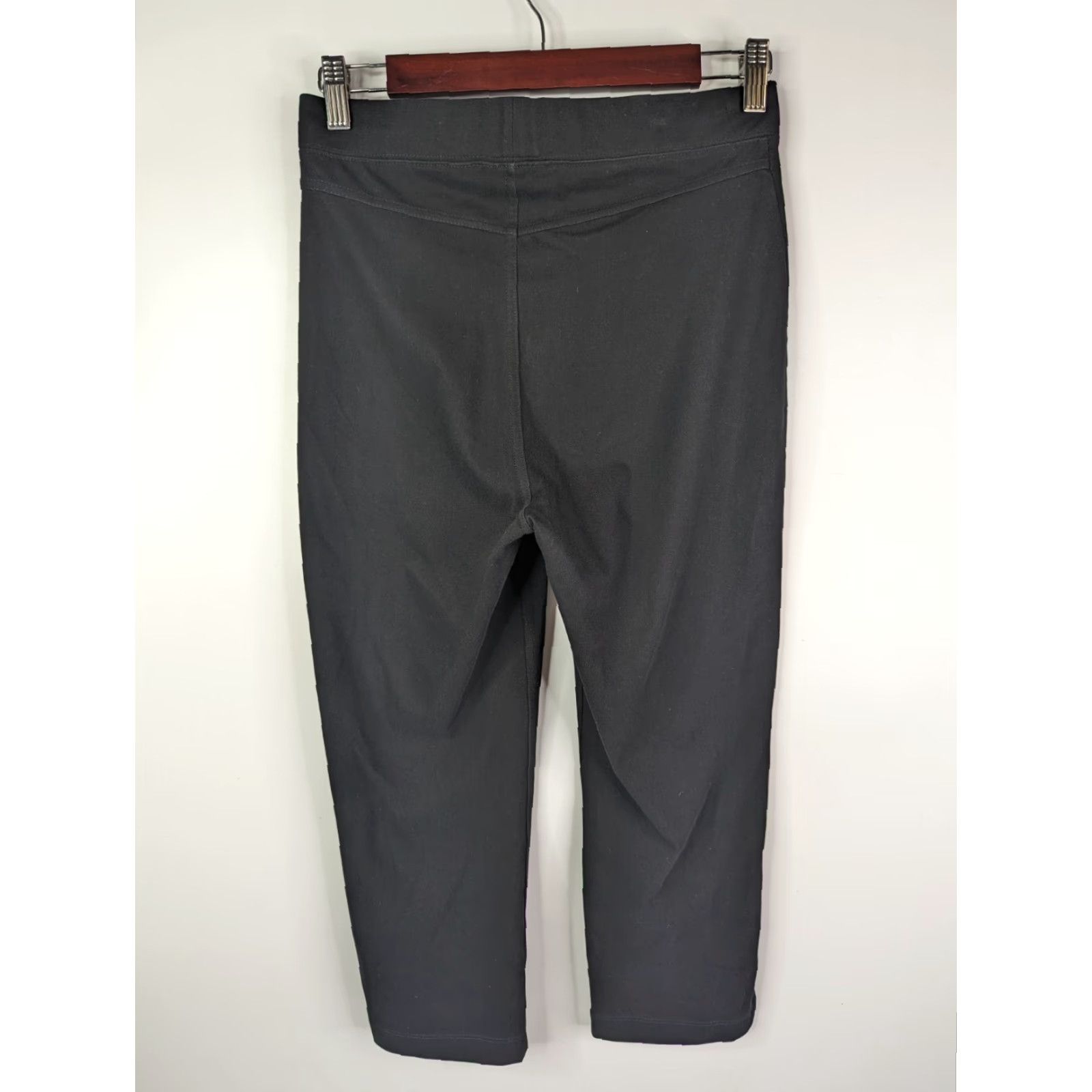 Vintage Susan Graver Black Stretch Cropped Pants Women's Size Small #A234324 Size 28" / US 6 / IT 42 - 4 Thumbnail