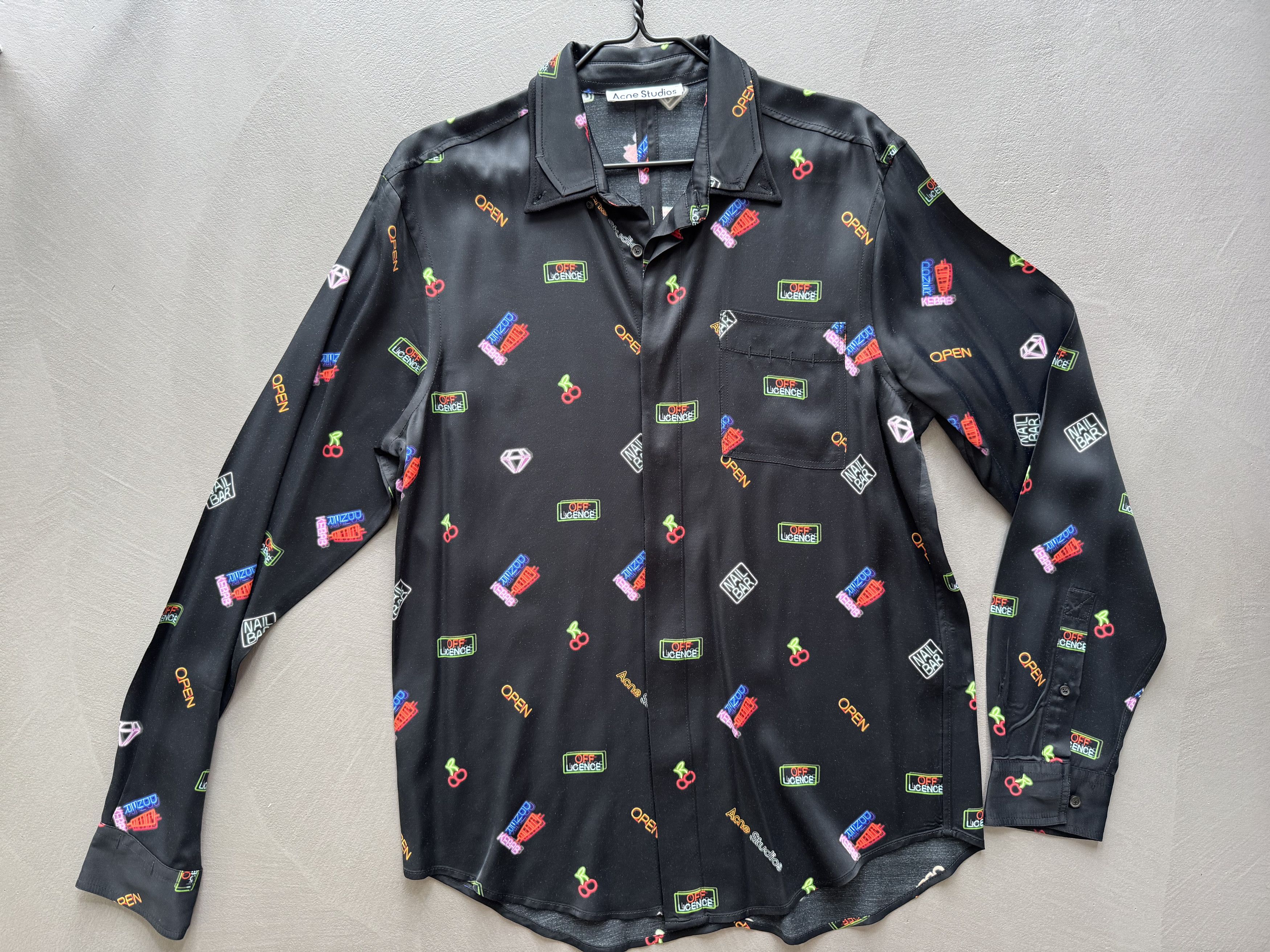 Acne Studios Acne Studios Viscose Long Sleeve Shirt Size US M / EU 48-50 / 2 - 2 Thumbnail