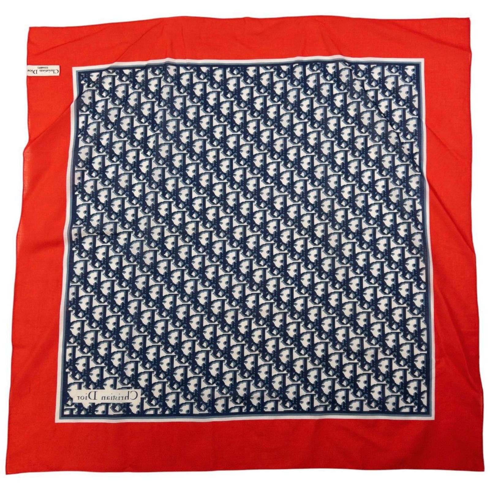 Christian Dior Monsieur Vintage Dior Monogram Pixel Silk Scarf Size ONE SIZE - 2 Thumbnail