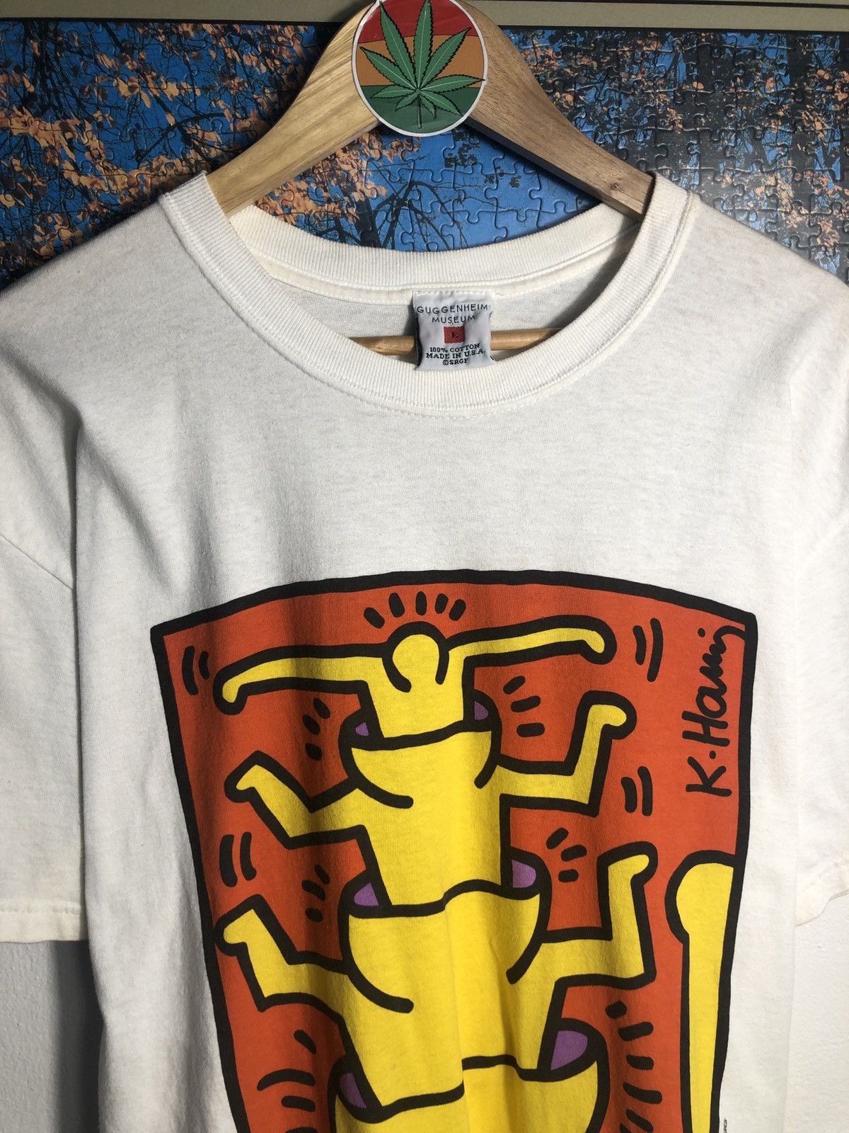 Keith Haring × Vintage RARE Vintage Keith Haring Guggenheim Museum Size US L / EU 52-54 / 3 - 8 Thumbnail
