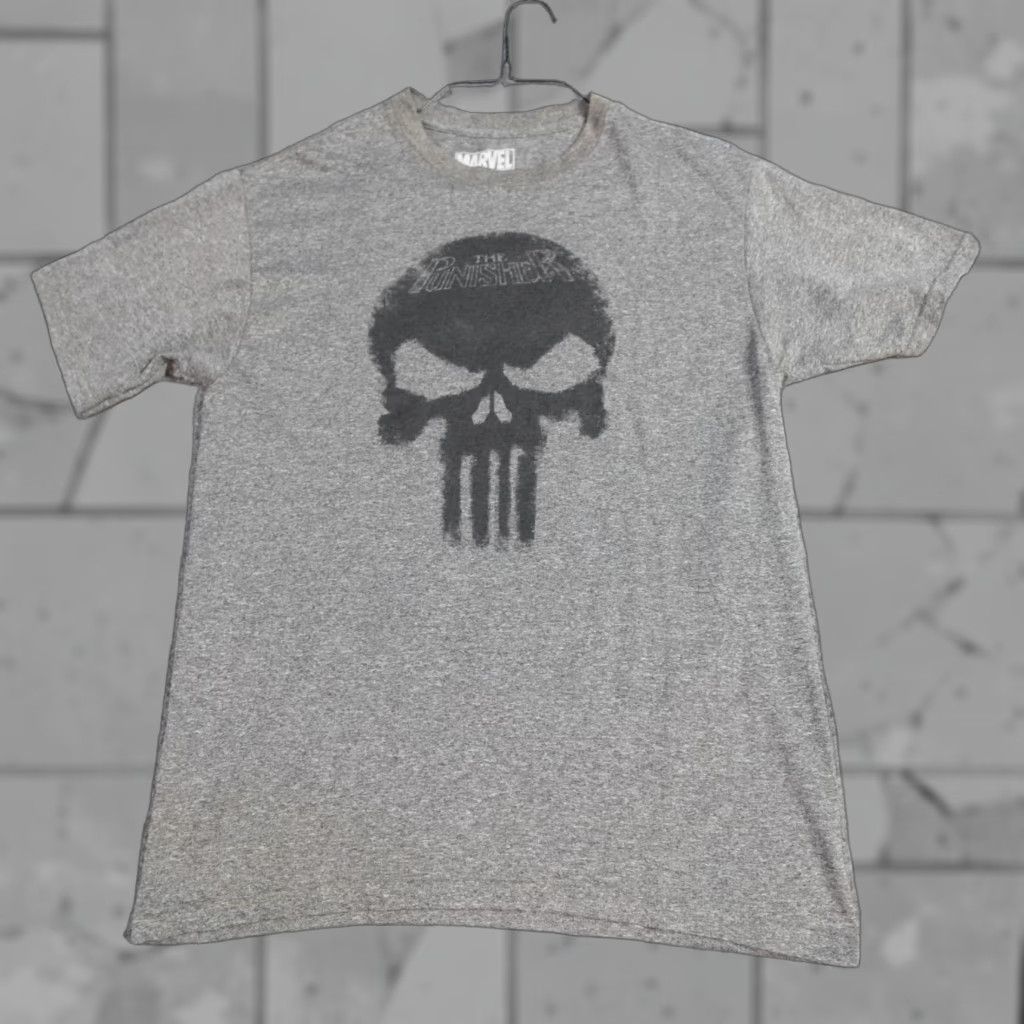 Vintage Marvel The Punisher T-shirt M Gray Heather Logo Marvel Official Performance Shirt Mens Regular Short Sleeve Crew Neck Graphics Print Mens Size US M / EU 48-50 / 2 - 1 Thumbnail