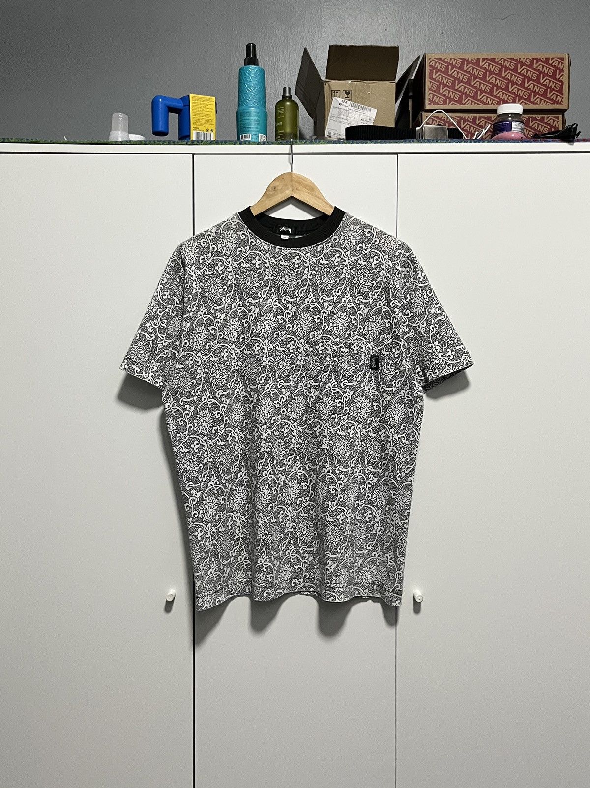 Stussy Vintage 80’s Stussy TomTom Black & White Fullprint Size US S / EU 44-46 / 1 - 2 Thumbnail