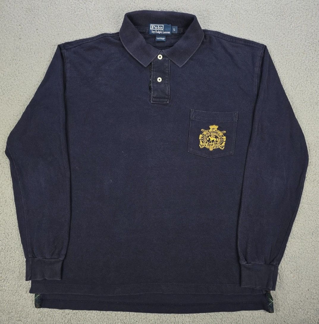 Polo Ralph Lauren Vintage 90s Ralph Lauren Rugby Polo Size US L / EU 52-54 / 3 - 1 Thumbnail