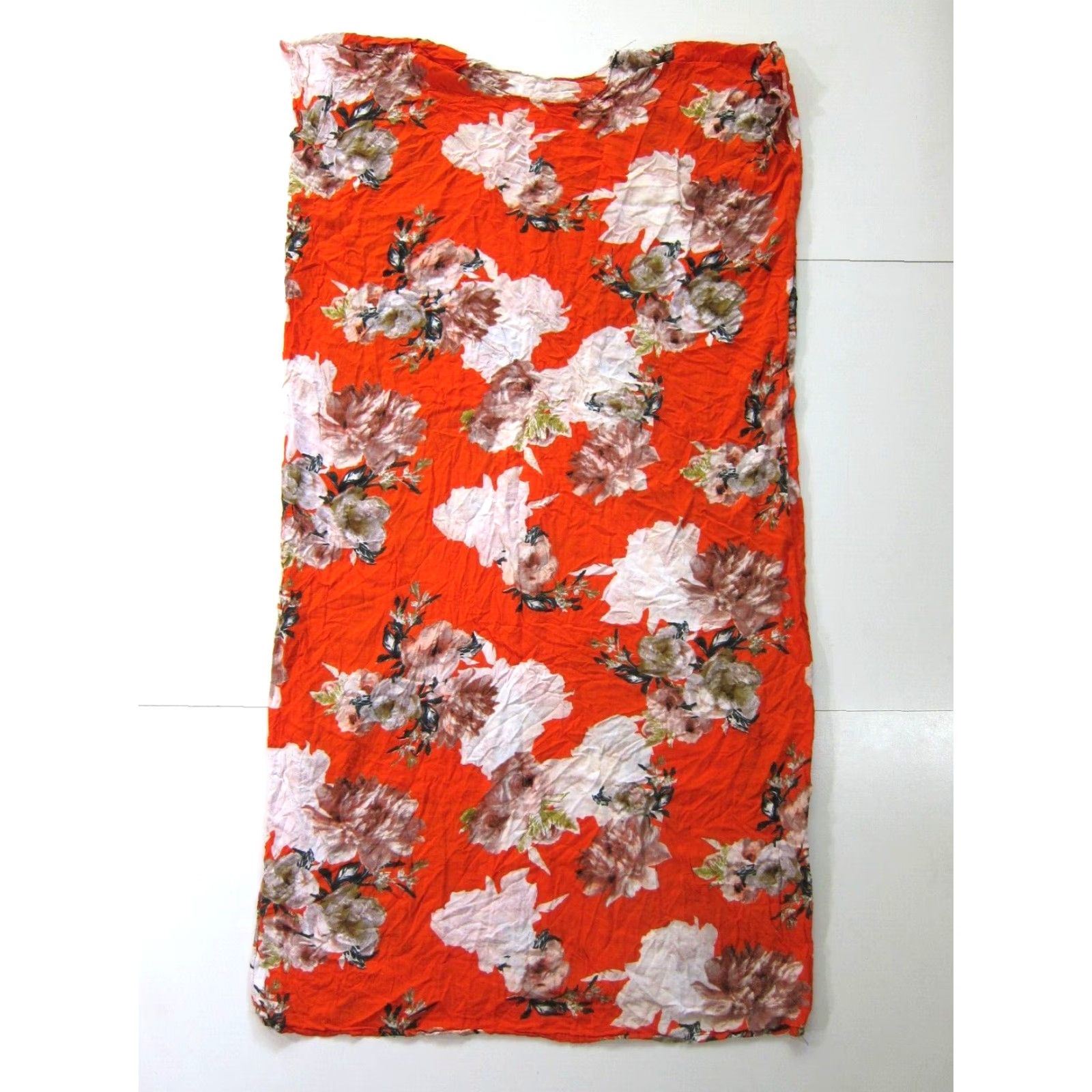 Vintage VINTAGE Kaftan Dress Women OS Maxi Floral Orange Green White Paisley Long Maxi Dress Size ONE SIZE - 2 Thumbnail