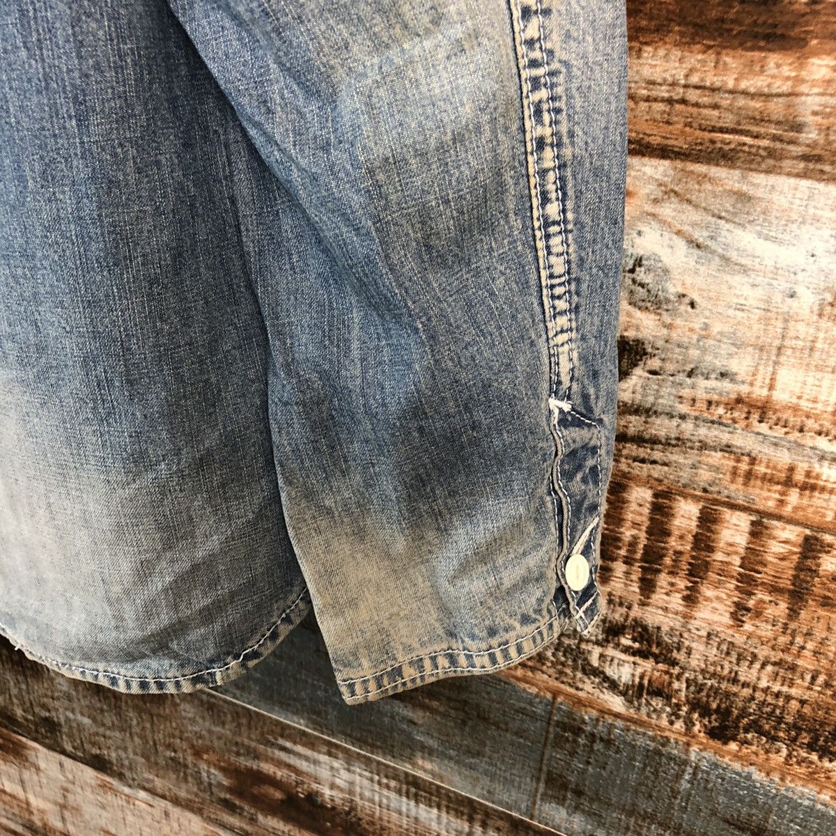go slow caravan Go Slow Caravan Blue Denim Jacket Hoodie #A2332 Size US XS / EU 42 / 0 - 18 Thumbnail