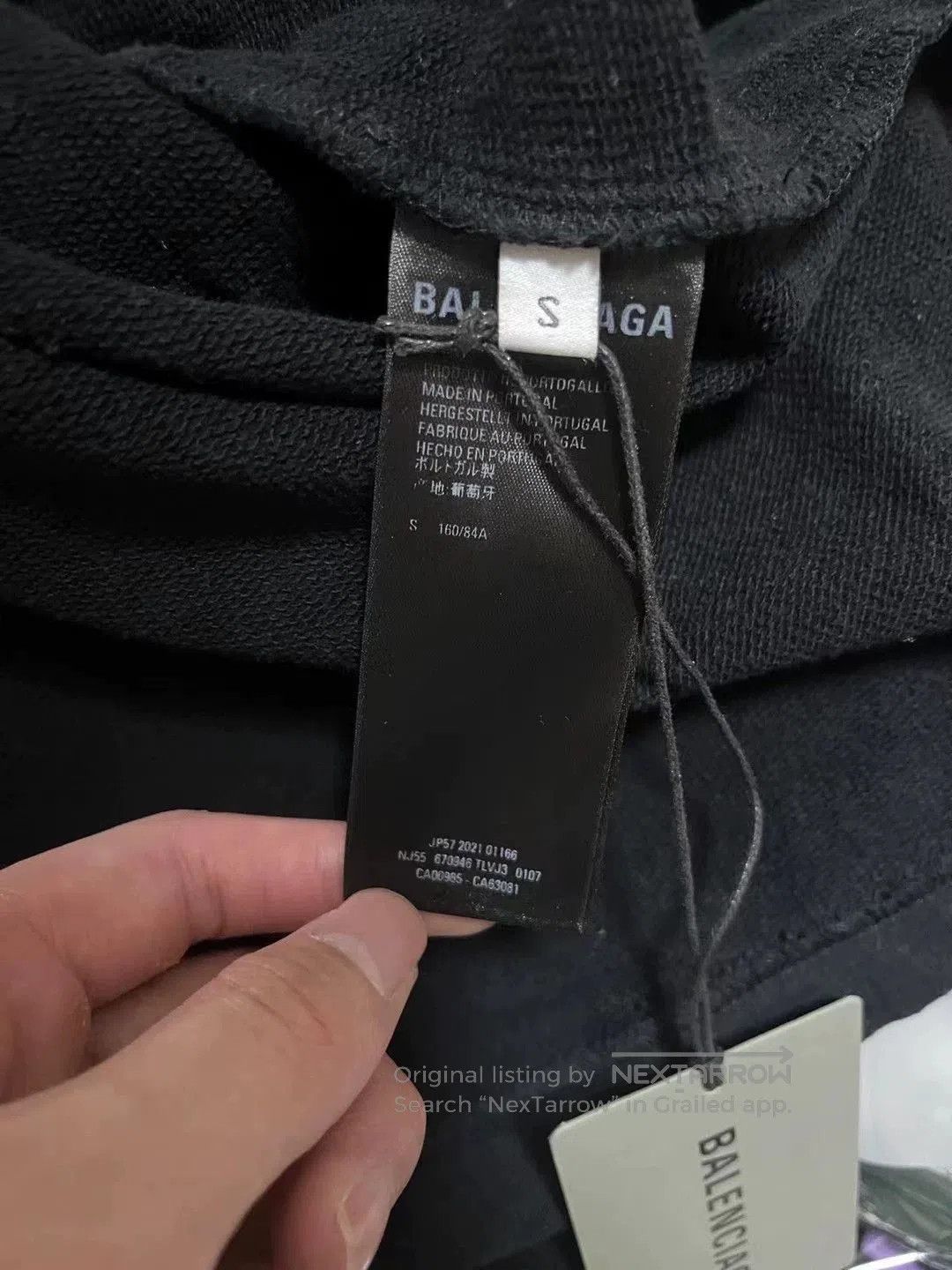 Balenciaga Balenciaga Distressed Logo Hoodie S. Size US S / EU 44-46 / 1 - 4 Thumbnail