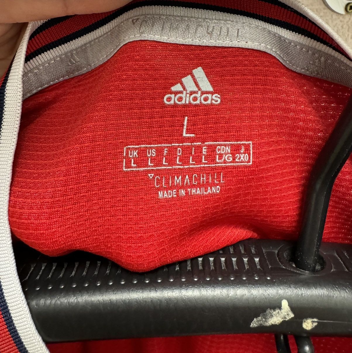 Adidas Arsenal adidas soccer jersey L sz Size US L / EU 52-54 / 3 - 7 Thumbnail