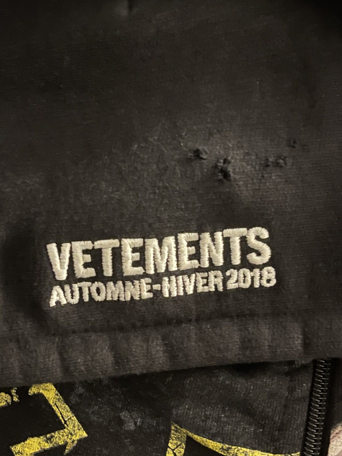 Vetements Vetements split zip hoodie K hole / titanic | Grailed