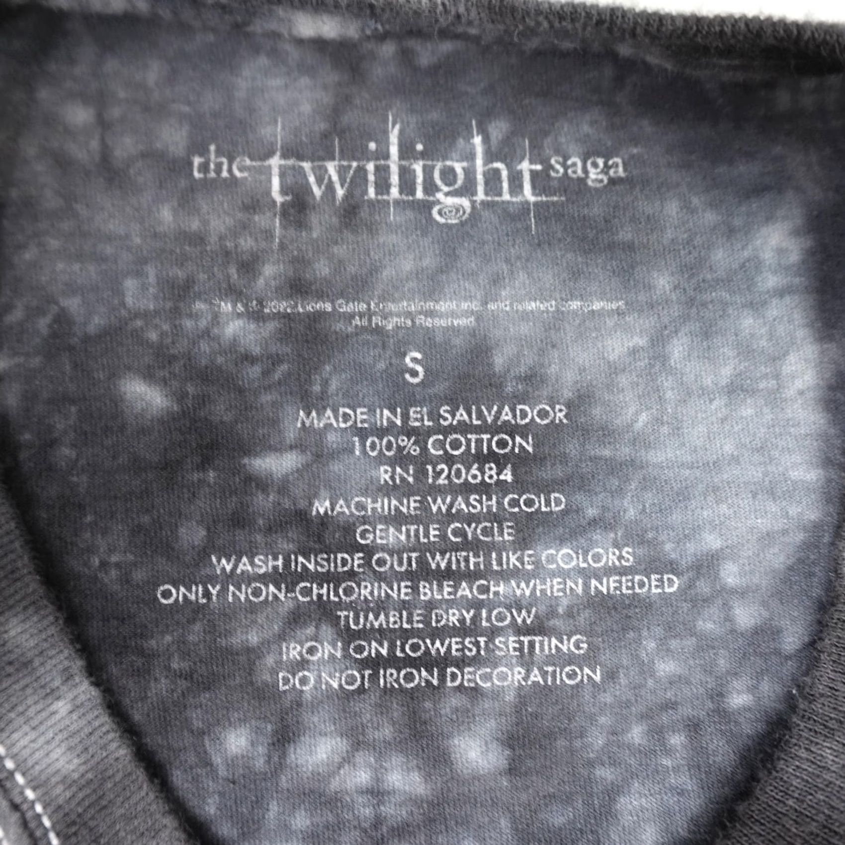 Vintage Twilight Saga Edward Shirt Mens Small Black Tie Dye Movie Graphic Vampire 2000s Size US S / EU 44-46 / 1 - 2 Thumbnail
