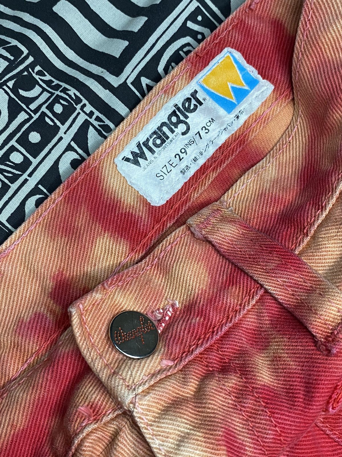 14th Addiction × Japanese Brand × Wrangler Wrangler 80s Flared Jeans Pants Size 29" - 3 Thumbnail