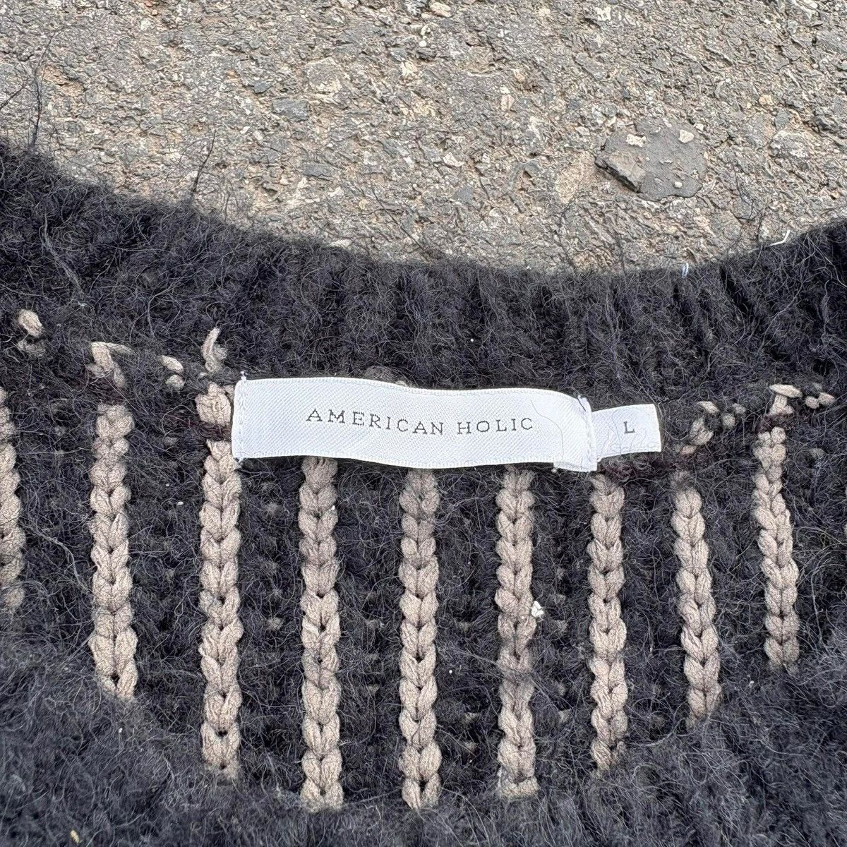 Japanese Brand AMERICAN HOLIC Textured Knit Sweater Minimal Japanese Brand Size US XL / EU 56 / 4 - 3 Thumbnail