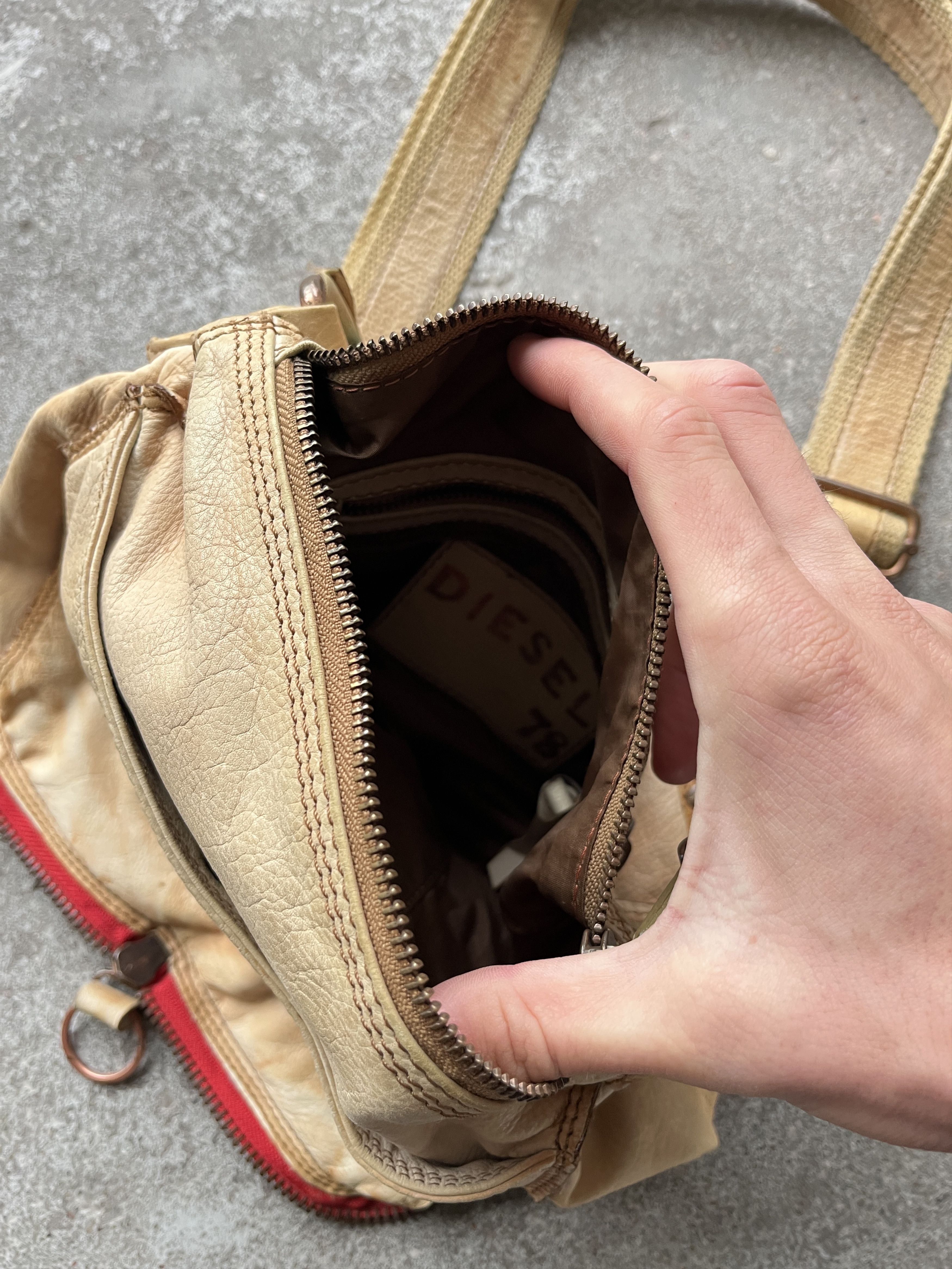 Other Diesel vintage leather grunge bag A5 Size ONE SIZE - 6 Thumbnail