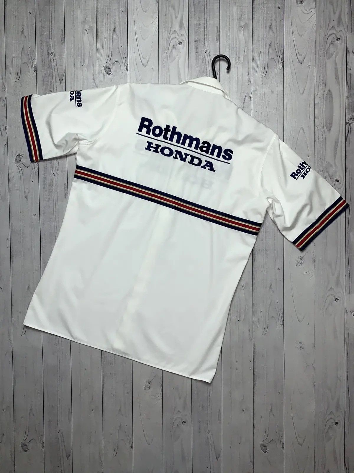 Honda Vintage Honda racing shirt big logo Rothmans logo size M/L Size US L / EU 52-54 / 3 - 5 Thumbnail