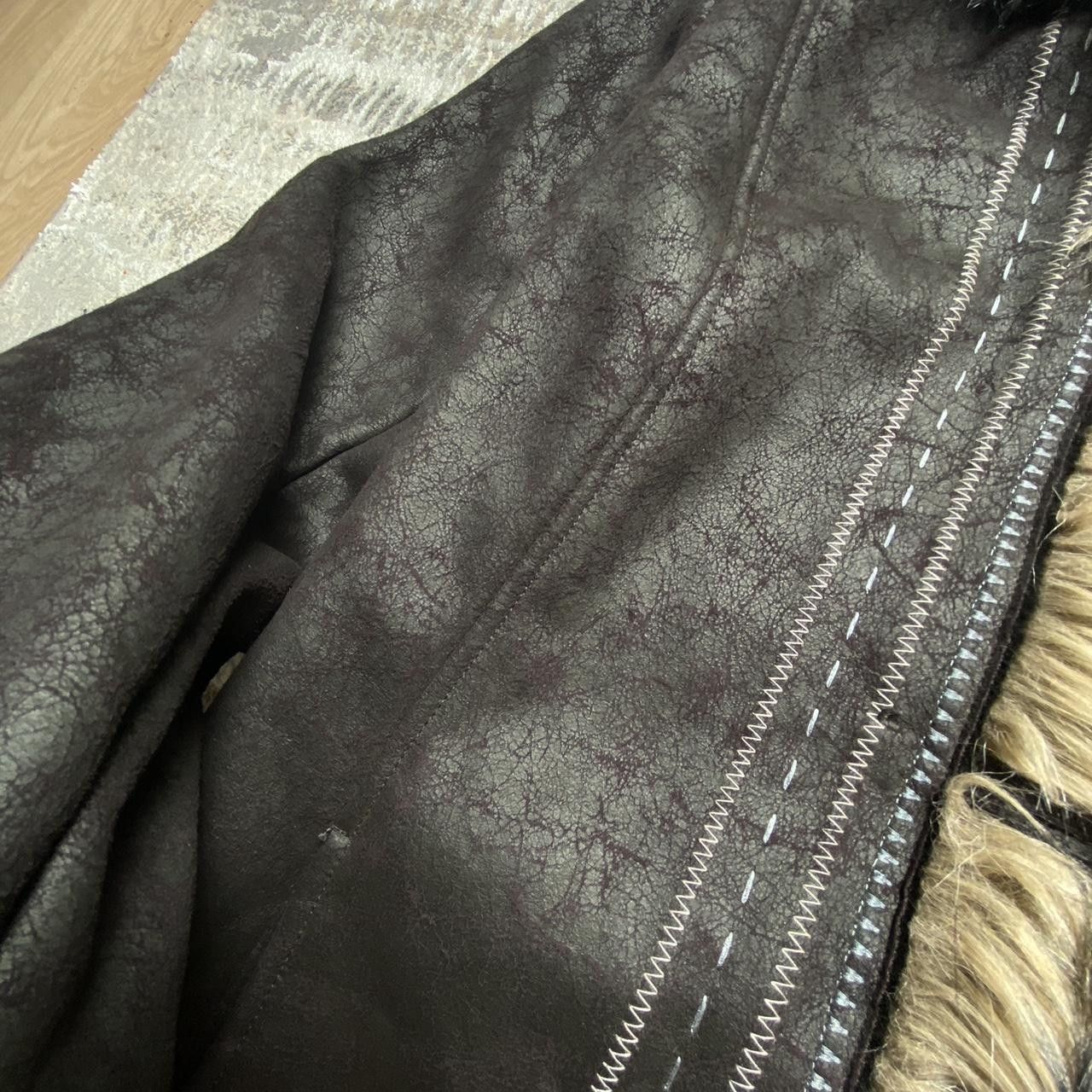 Japanese Brand Rare 80s Afghan Faux Fur Coat Brown M Size M / US 6-8 / IT 42-44 - 5 Thumbnail