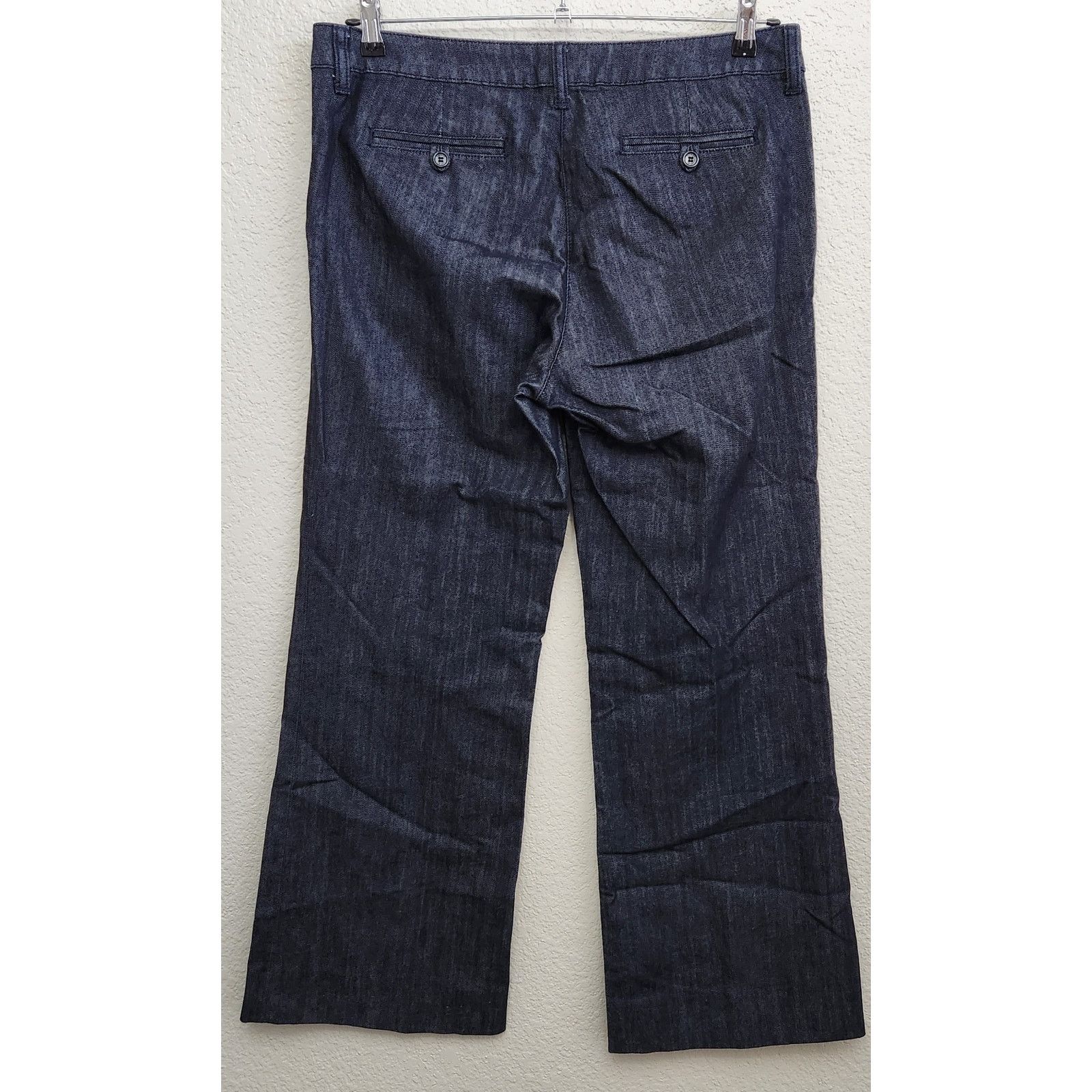 Other Trouser Blue Wide Leg Slashed Pockets Flat Front Jeans 12 31 Size 34" / US 12 / IT 48 - 3 Thumbnail