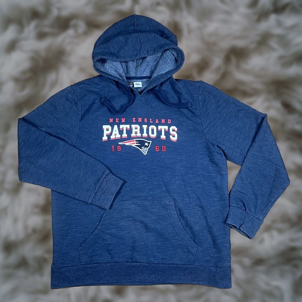 NFL NFL NFL Team Sweatshirt Hoodie Mens L New England Patriots Long Sleeve Shirt Blue Size US L / EU 52-54 / 3 - 1 Thumbnail