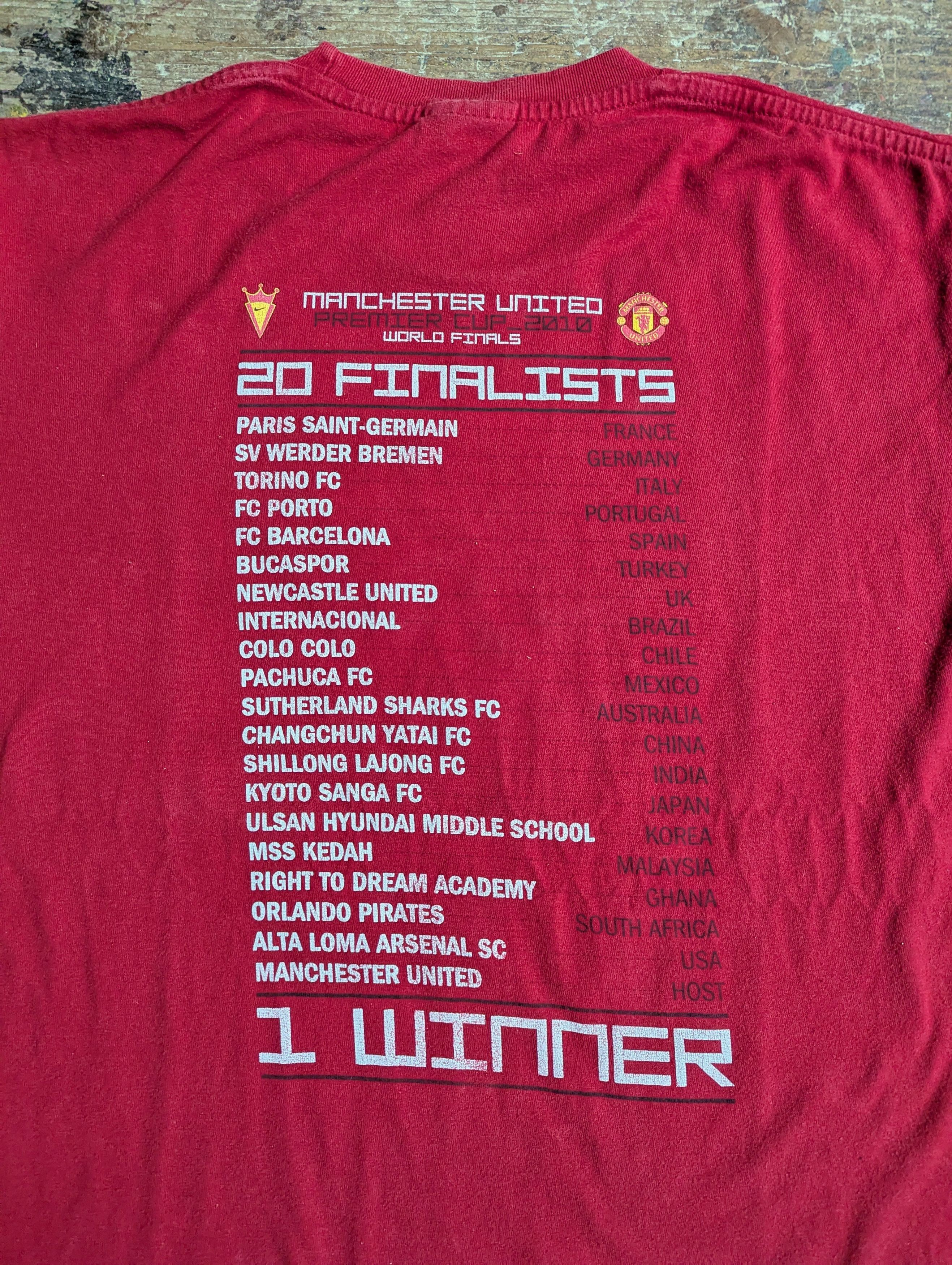 Nike 2010 Nike Manchester United Premier Cup T Shirt Size US L / EU 52-54 / 3 - 6 Thumbnail