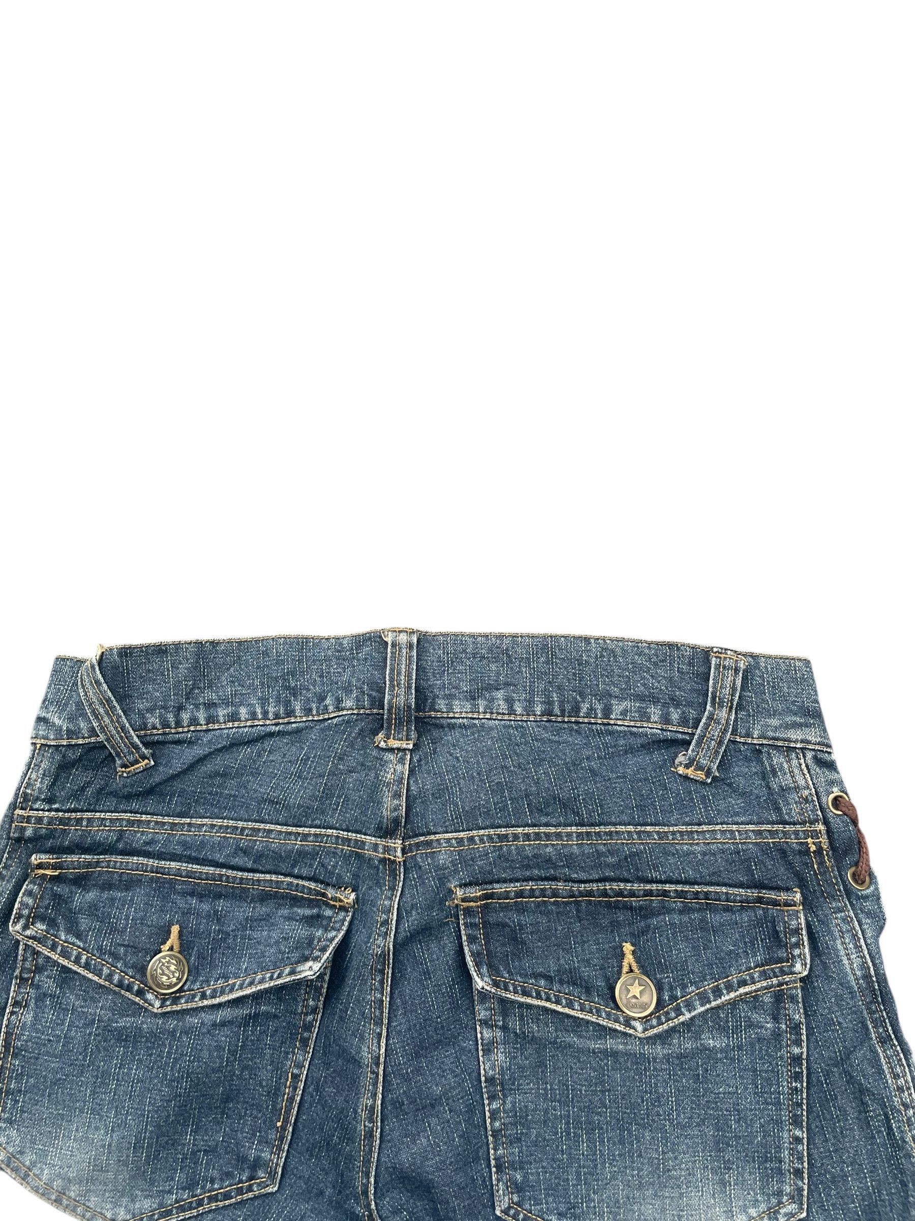 Japanese Brand Cool Drive Striker Flare Distersed Lace Up Jeans Size US 34 / EU 50 - 6 Thumbnail
