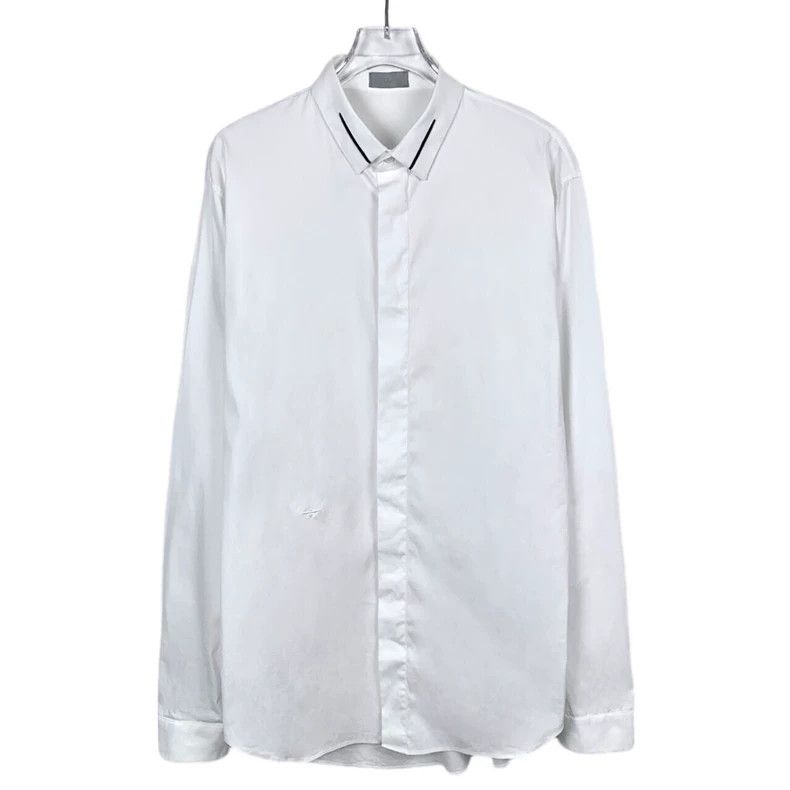 Dior Dior Size 39 White collar striped lapel single-breasted lon Size US M / EU 48-50 / 2 - 1 Thumbnail