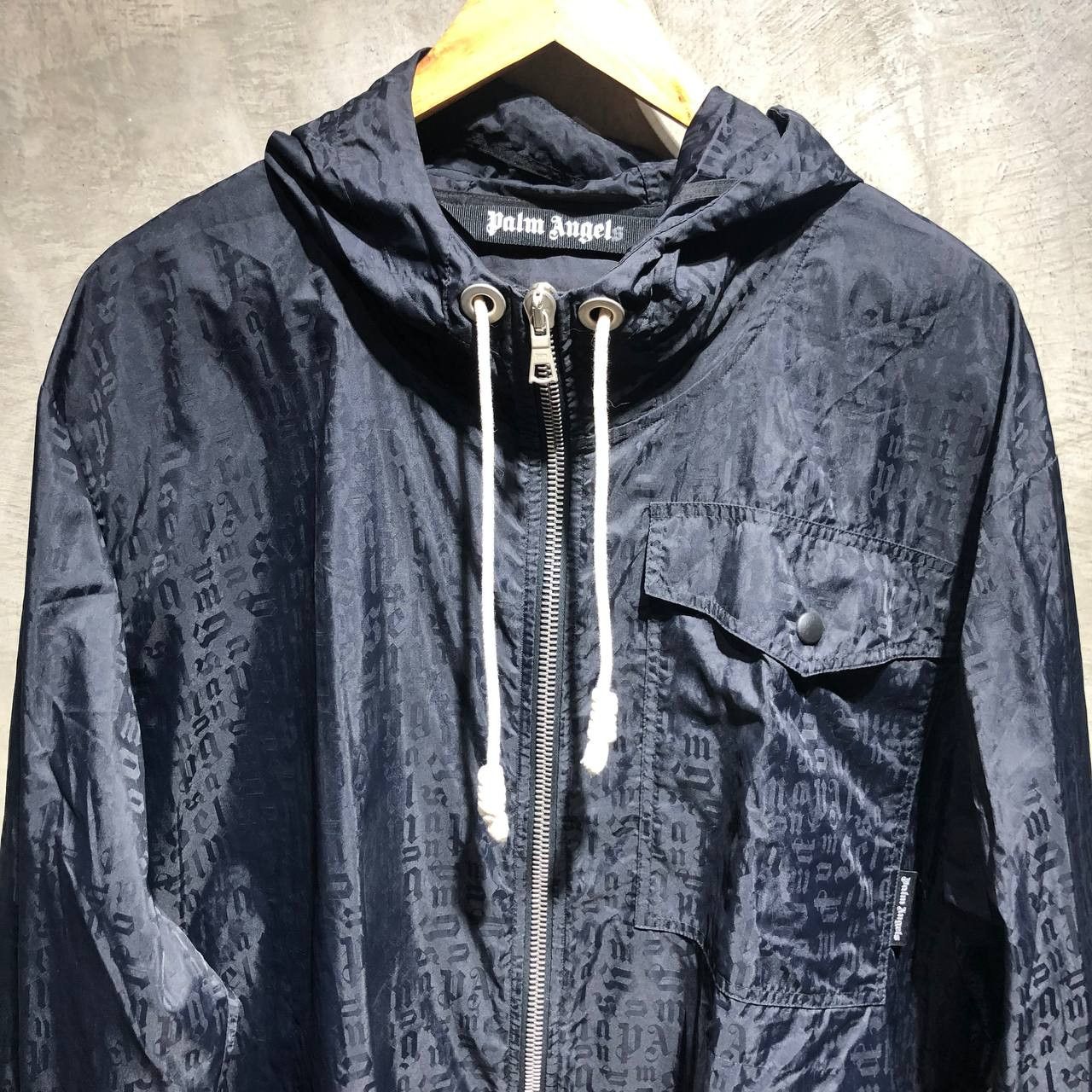 Palm Angels Palm Angels Monogram AOP zip up windbreaker jacket Size US XXL / EU 58 / 5 - 2 Thumbnail