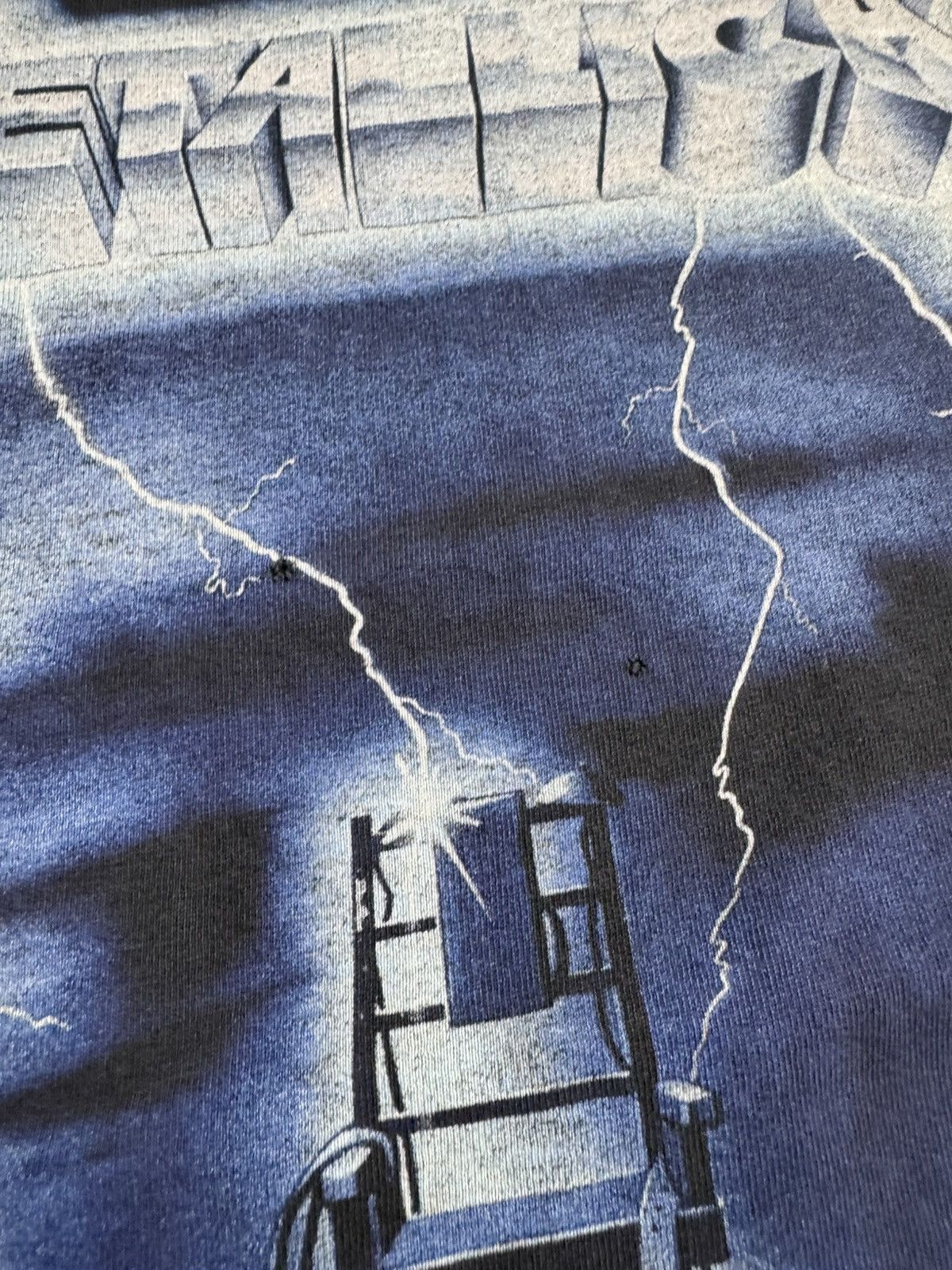 Metallica Vintage Style Metallica Ride the Lightning Band T Shirt Size US L / EU 52-54 / 3 - 7 Thumbnail