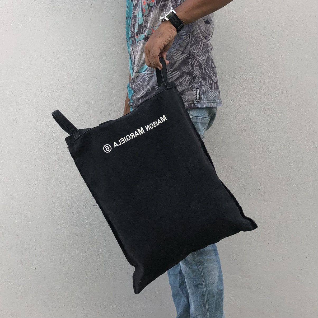 Maison Margiela MAISON MARGIELA MM6 Logo Canvas Tote Bag Three Way Size ONE SIZE - 3 Thumbnail