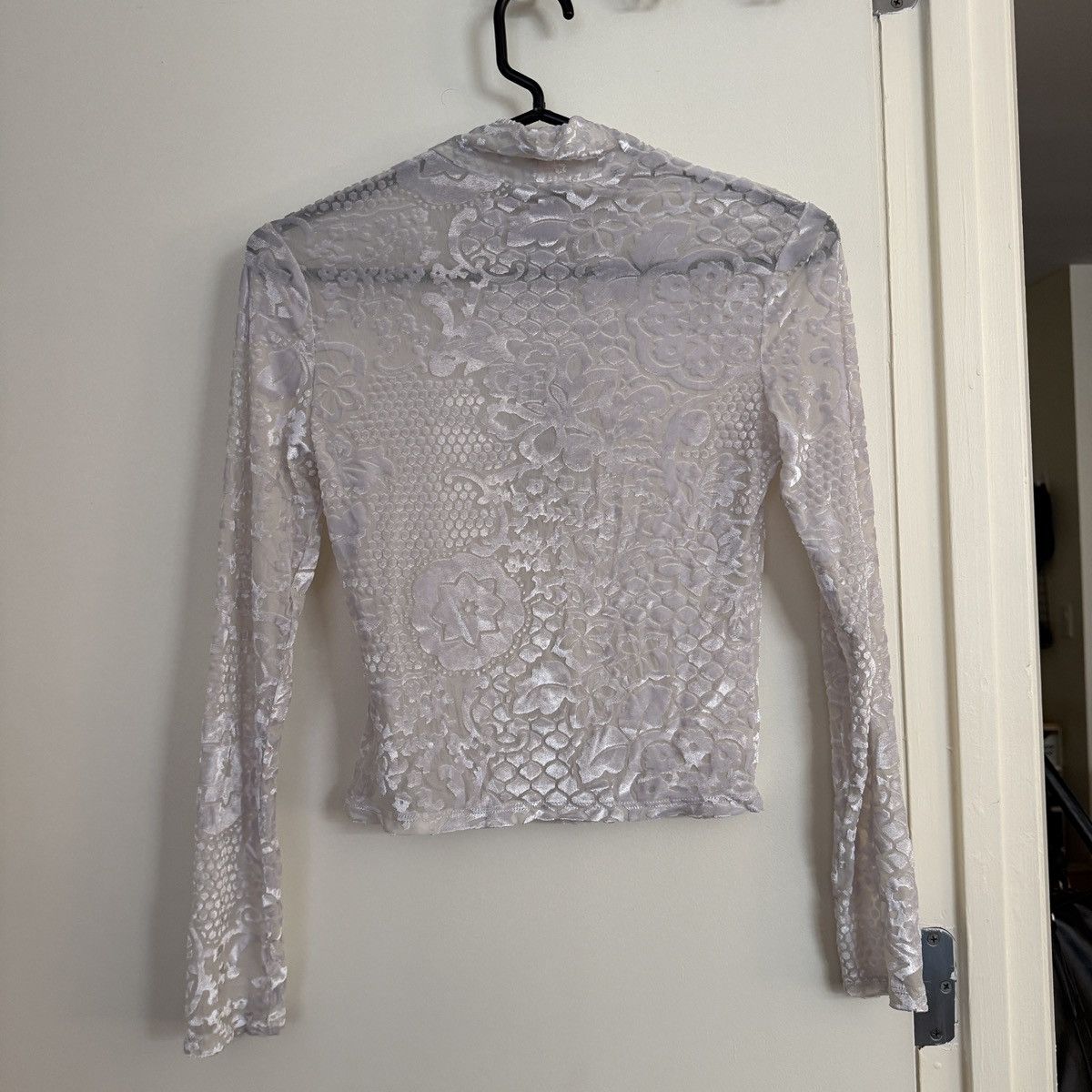 Eckhaus Latta Ice Floral Burnout Shrunk Turtleneck Size M / US 6-8 / IT 42-44 - 5 Thumbnail
