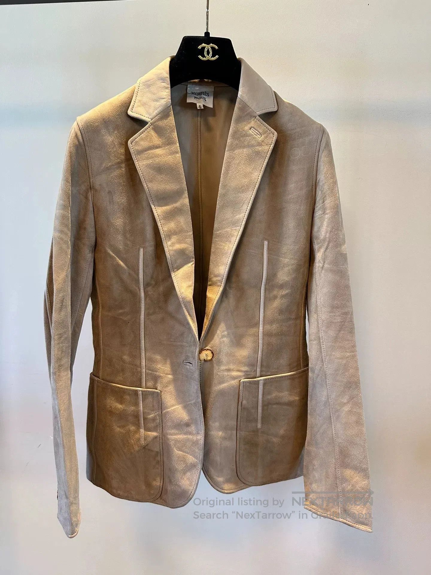 Hermes Hermes Beige Single-Breasted Blazer. Size US M / EU 48-50 / 2 - 1 Thumbnail