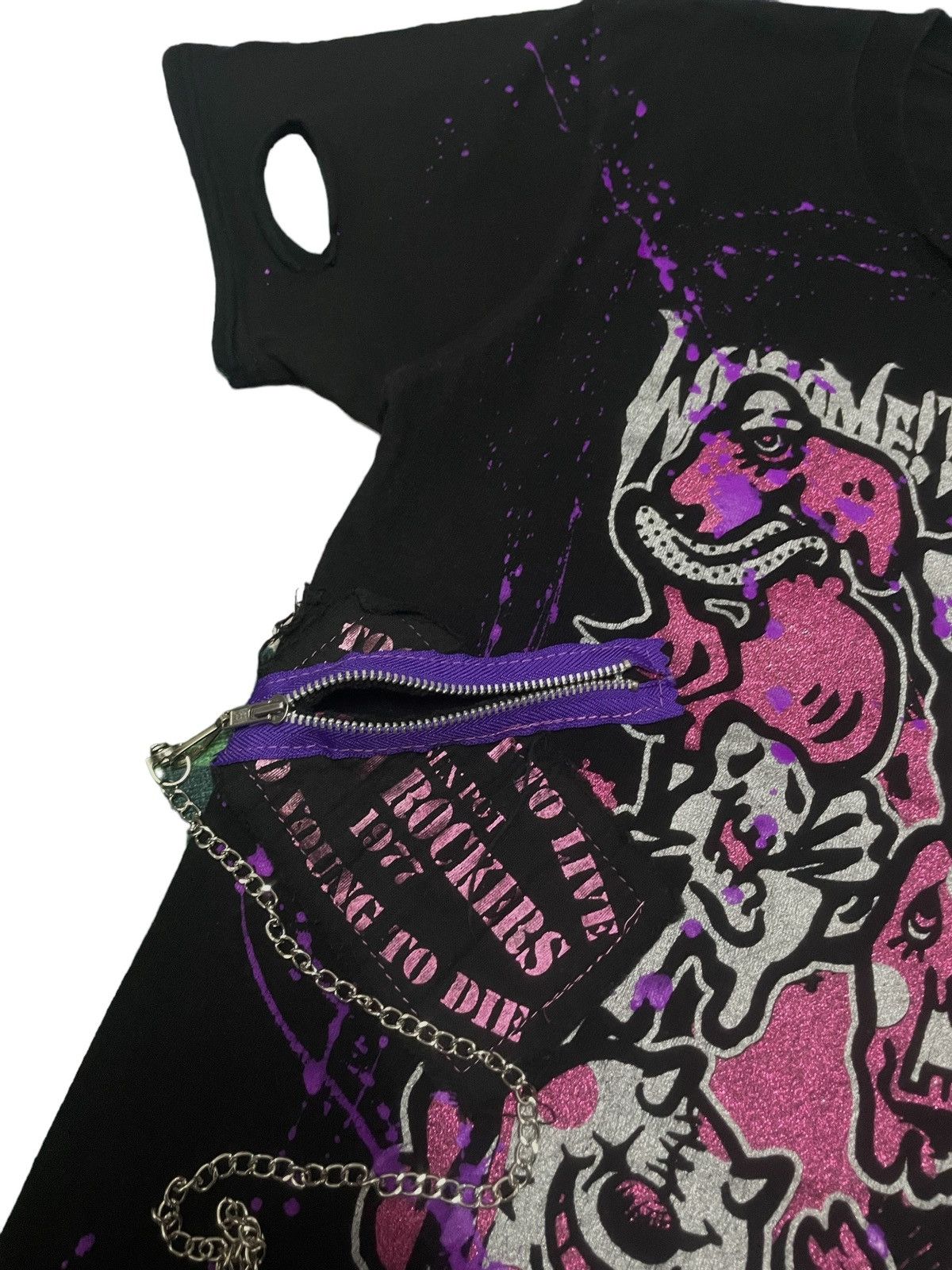 Hysteric Glamour Sex Pot Revenge Bondage Distressed Zipper Tshirt Size US S / EU 44-46 / 1 - 6 Thumbnail
