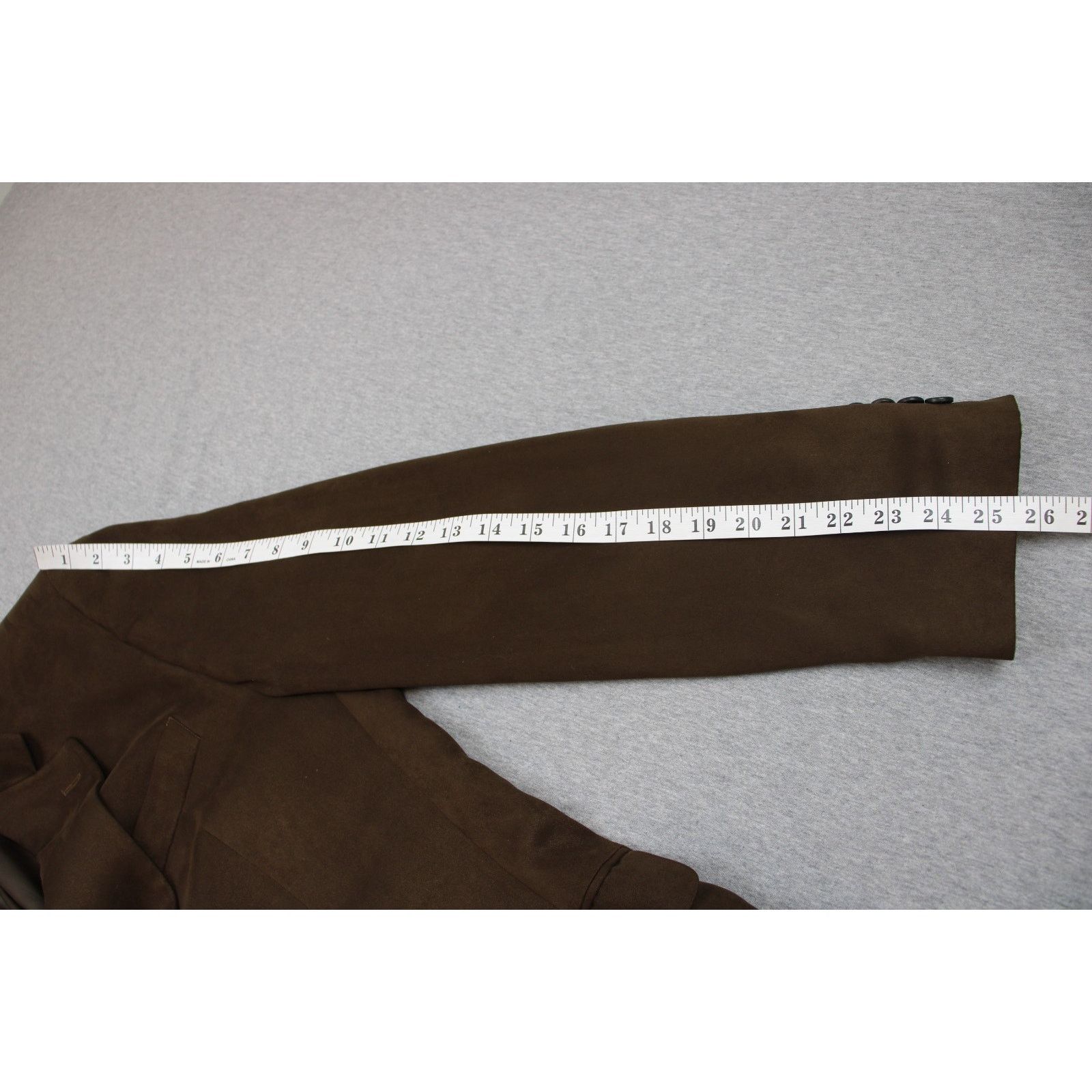 Lauren Ralph Lauren Ralph Lauren Blazer Mens 42L Brown Microfiber Faux-Suede Size 42L - 8 Thumbnail