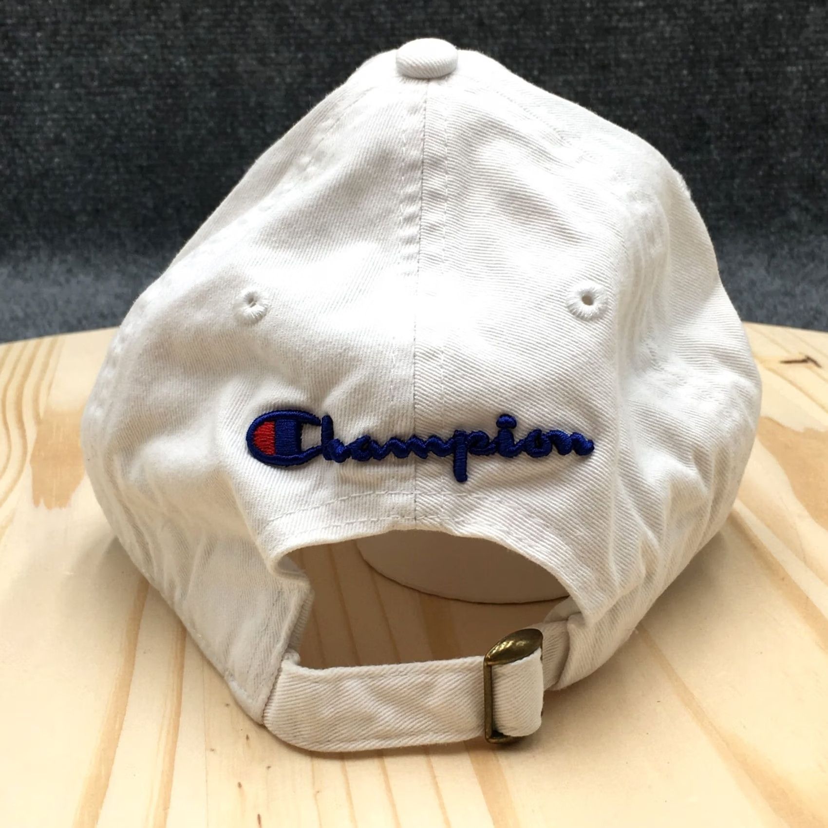 Champion Champion Baseball Cap Hat Mens White One Size Curved Brim Embroidered Logo Size ONE SIZE - 7 Thumbnail