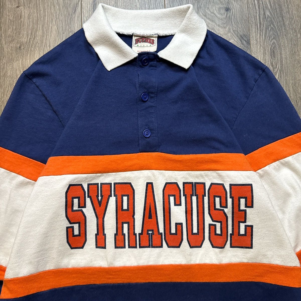 Nutmeg 90s syracuse university rugby polo shirt size large Size US L / EU 52-54 / 3 - 2 Thumbnail