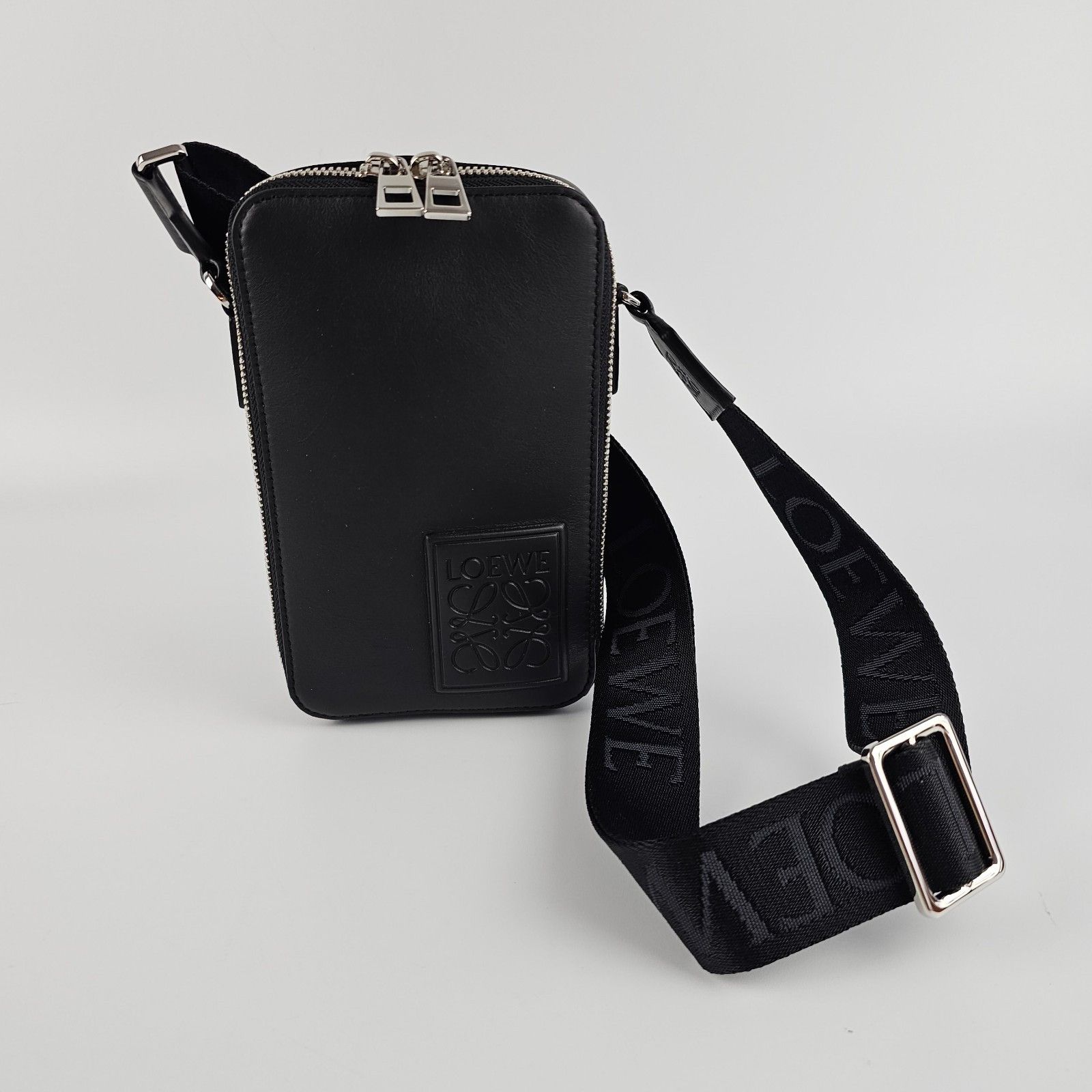 Loewe LOEWE Black Leather Vertical Shoulder Bag New & Authentic Size ONE SIZE - 7 Thumbnail