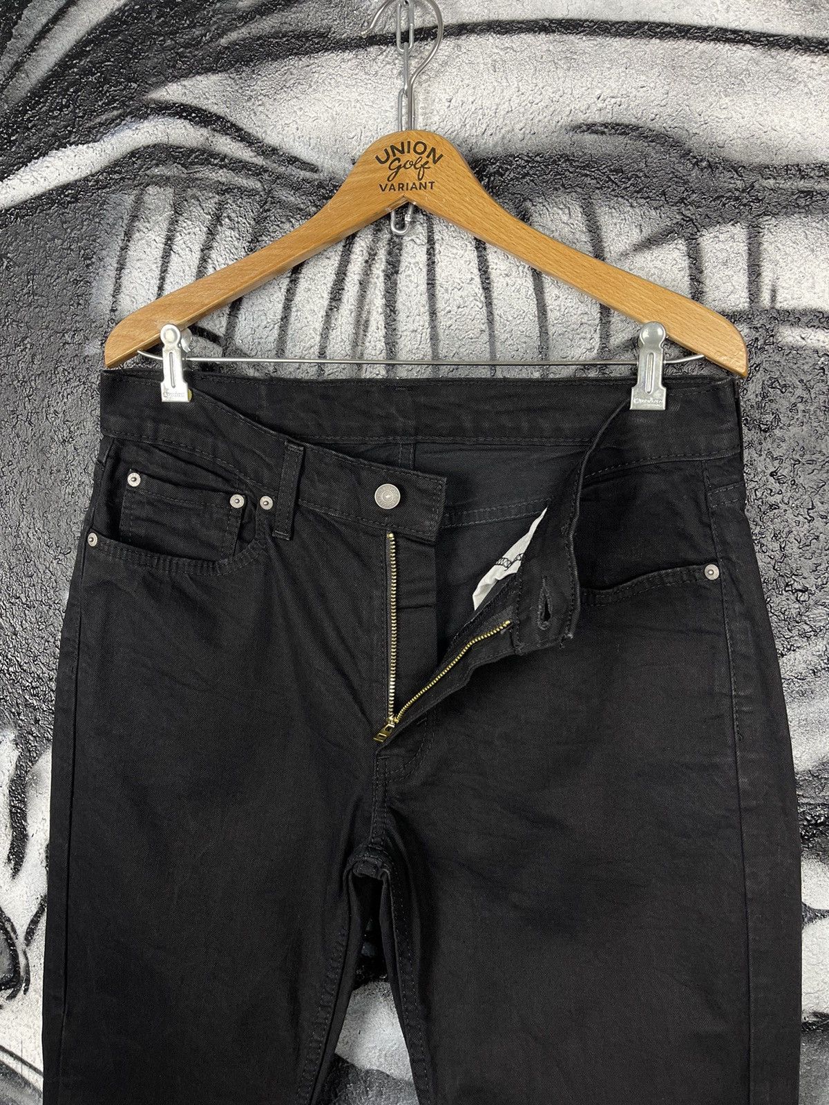Levi's Levi’s 514 Waterless Black Denim Jeans Men’s Size W33 L32 Size US 33 - 9 Thumbnail