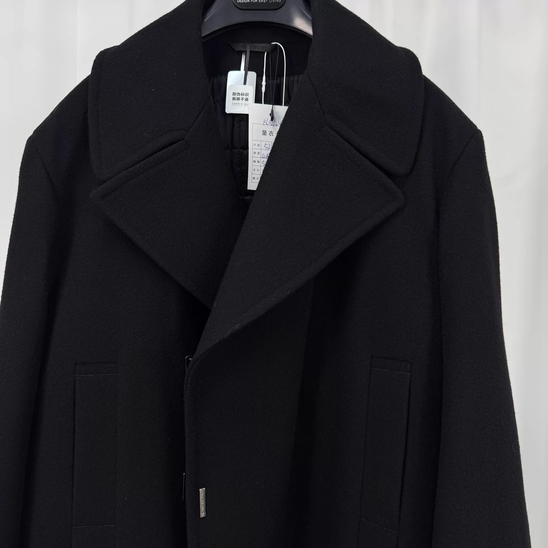 Givenchy Givenchy Wool Coat 52 99New Metal Button Detached Size US L / EU 52-54 / 3 - 3 Thumbnail